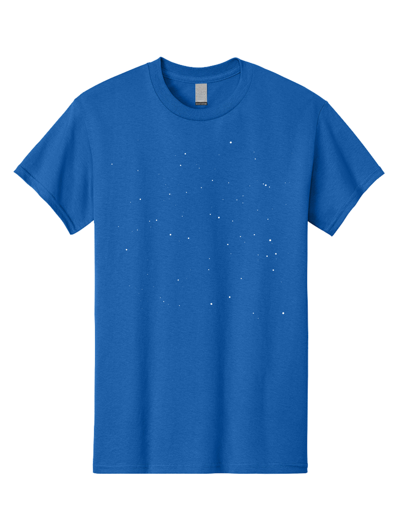 White-Stars Men'S Graphic Tee, 100% Cotton, Comfortable Casual Summer Wear, Machine Washable, Snowflakes Falling, Winter Scene, Festive Atmosphere, White Snow, Delicate Flakes, Snowfall Effect Aac364