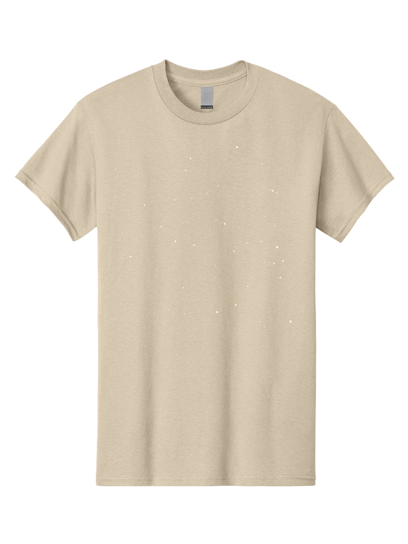 White-Stars Men'S Graphic Tee, 100% Cotton, Comfortable Casual Summer Wear, Machine Washable, Snowflakes Falling, Winter Scene, Festive Atmosphere, White Snow, Delicate Flakes, Snowfall Effect Aac364