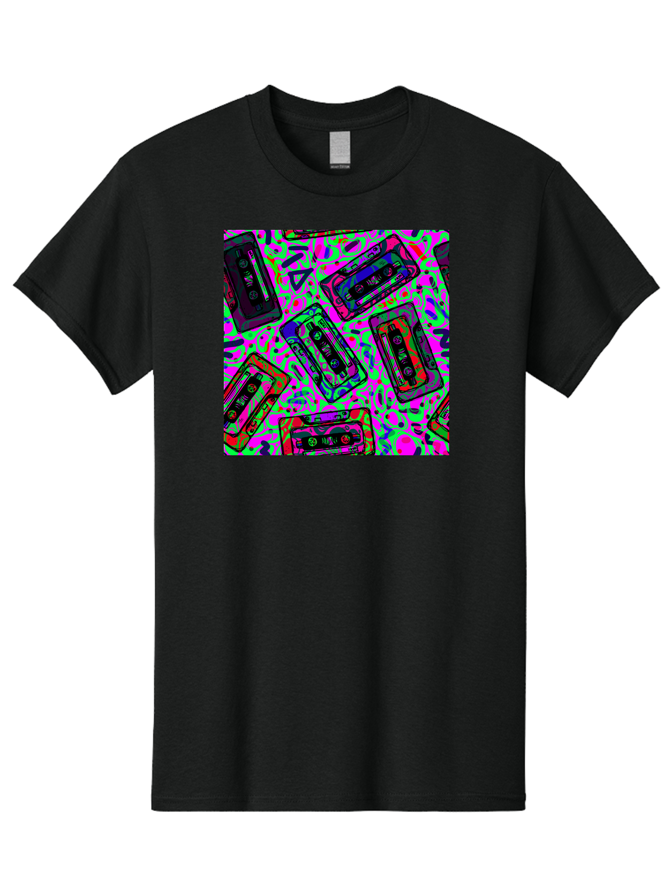 Mix-Tape Men'S Graphic Tee, 100% Cotton, Comfortable Casual Summer Wear, Machine Washable, Mix Tape Cassettes, Retro Music, Vintage Technology, Nostalgic Vibes, 80S And 90S Style, Cassette Tapes, Music Lover, Hipster Culture, Colorful Design Aac406