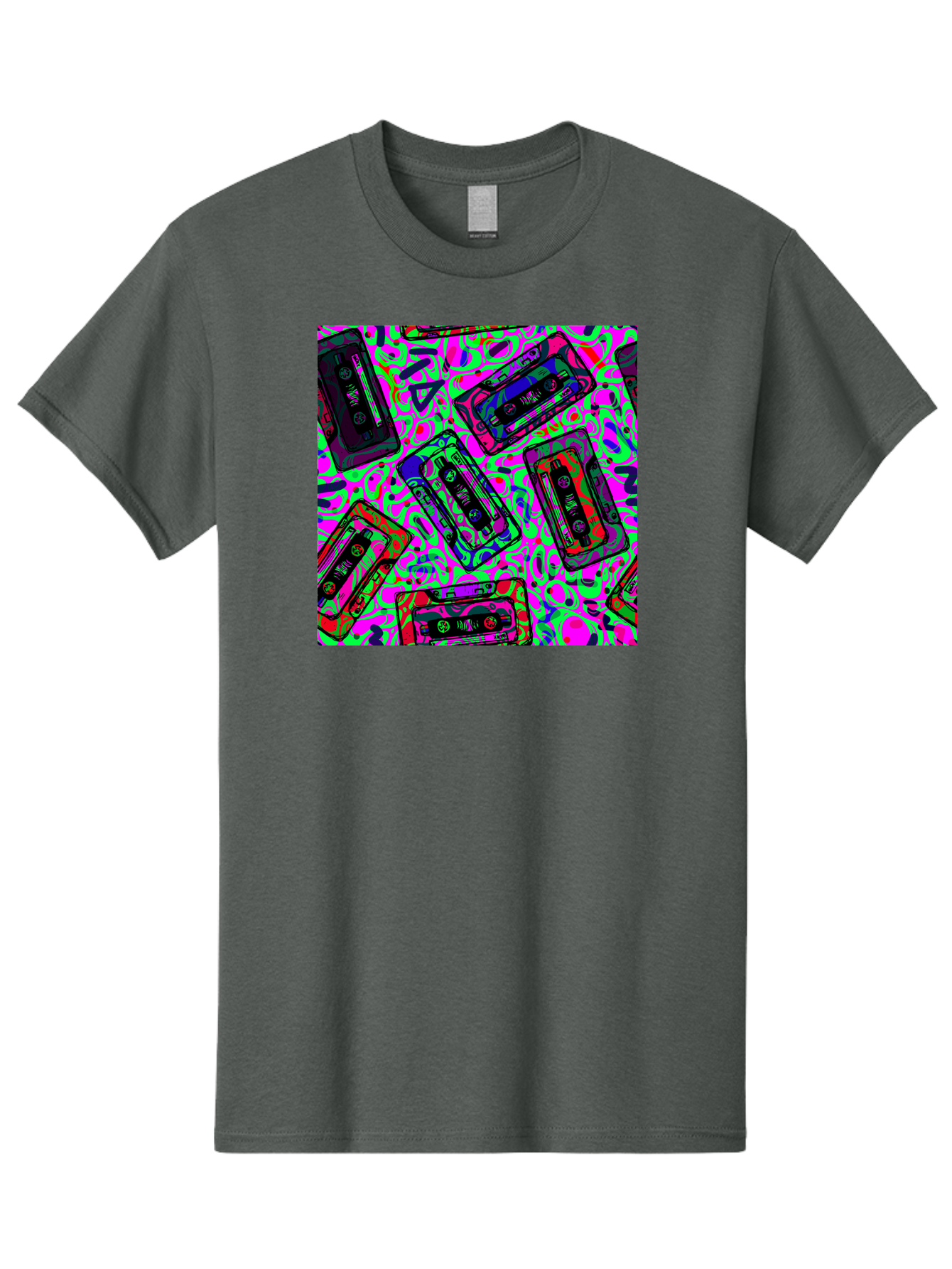 Mix-Tape Men'S Graphic Tee, 100% Cotton, Comfortable Casual Summer Wear, Machine Washable, Mix Tape Cassettes, Retro Music, Vintage Technology, Nostalgic Vibes, 80S And 90S Style, Cassette Tapes, Music Lover, Hipster Culture, Colorful Design Aac406