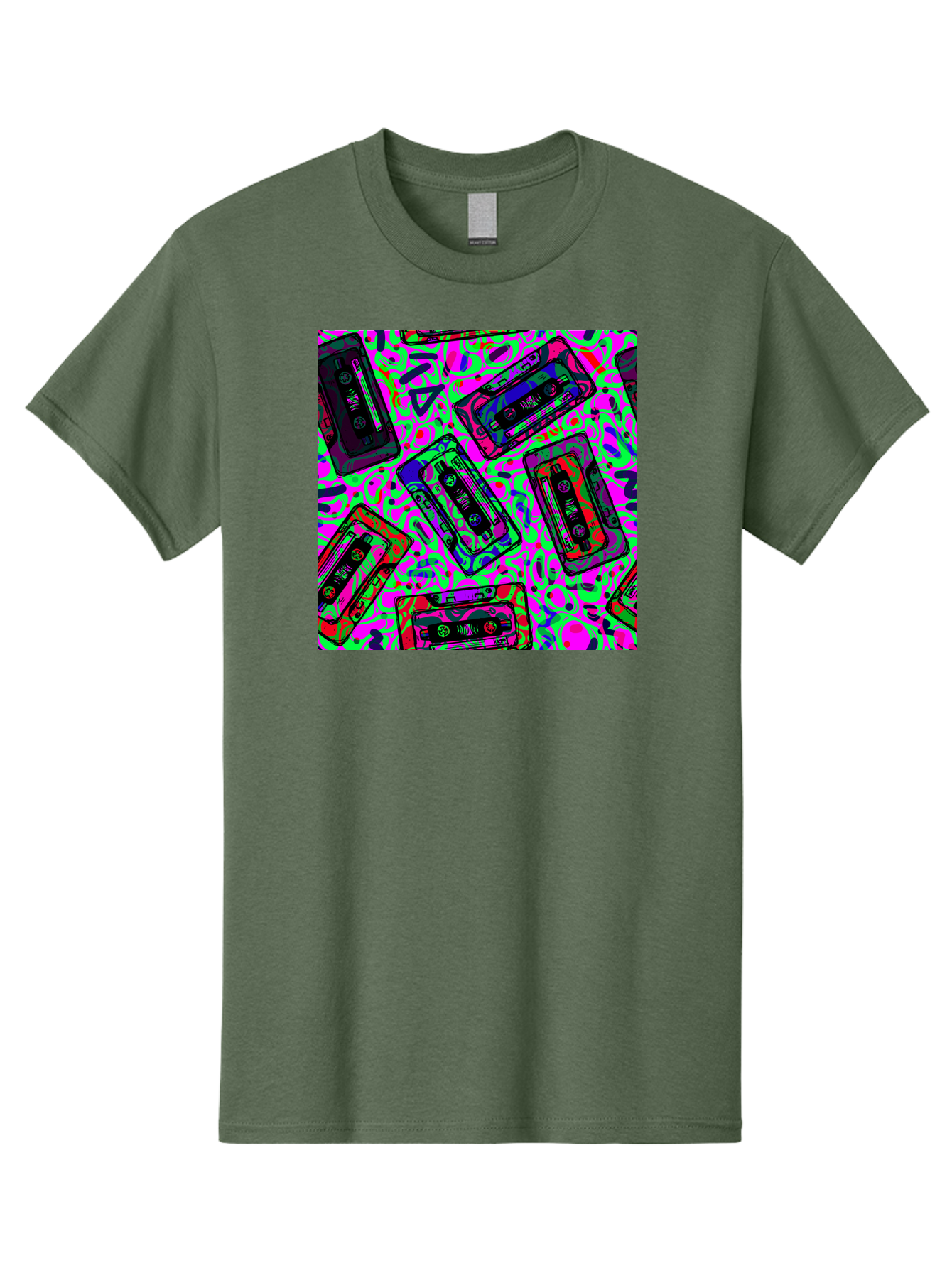 Mix-Tape Men'S Graphic Tee, 100% Cotton, Comfortable Casual Summer Wear, Machine Washable, Mix Tape Cassettes, Retro Music, Vintage Technology, Nostalgic Vibes, 80S And 90S Style, Cassette Tapes, Music Lover, Hipster Culture, Colorful Design Aac406