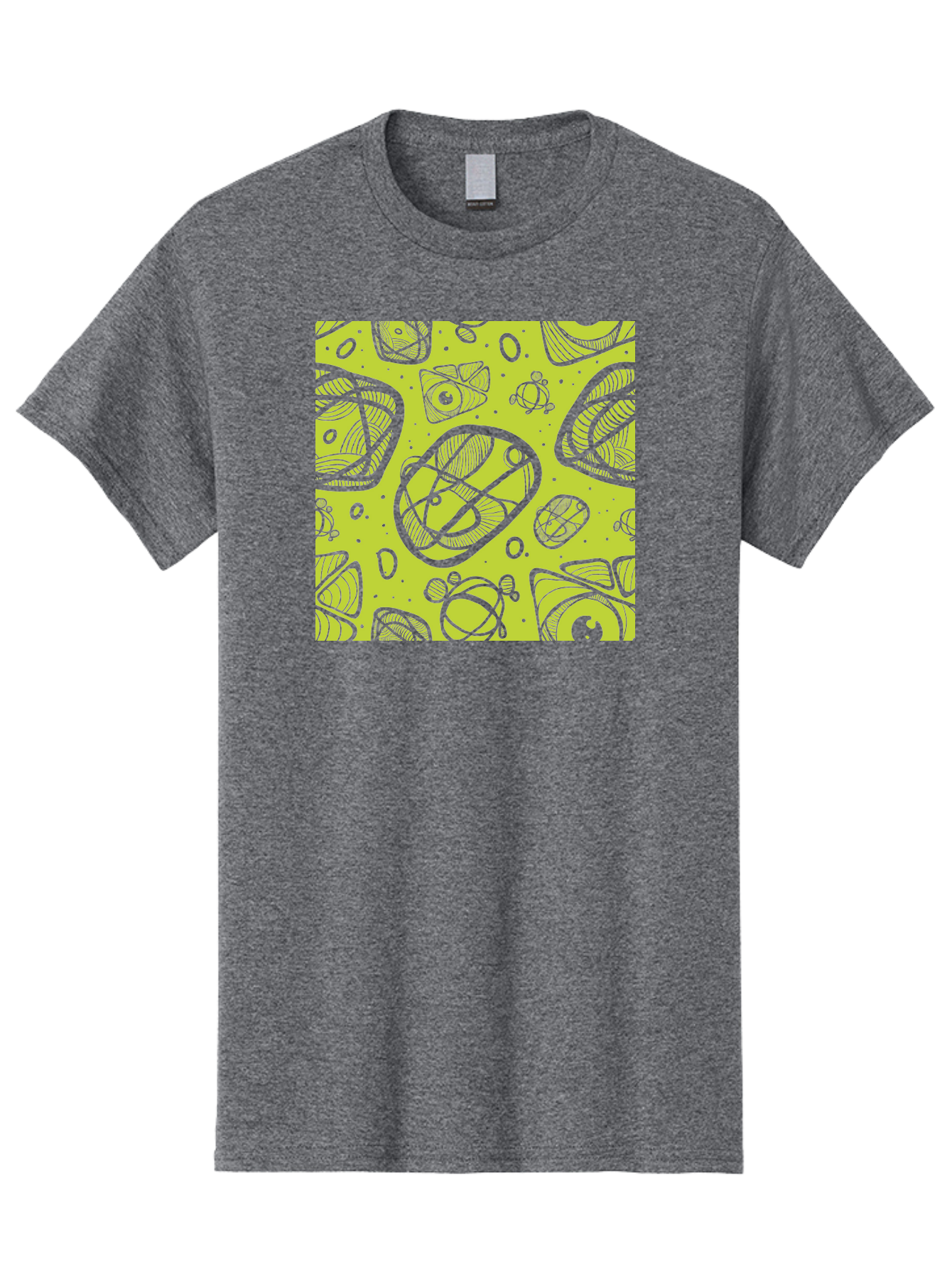 Ocean-Life Men'S Graphic Tee, 100% Cotton, Comfortable Casual Summer Wear, Machine Washable, Stylish Fish Illustrations, Ocean Creatures, Abstract Art, White Line Drawings, Playful Patterns, Whimsical Designs, Food-Inspired Artwork, Aac409