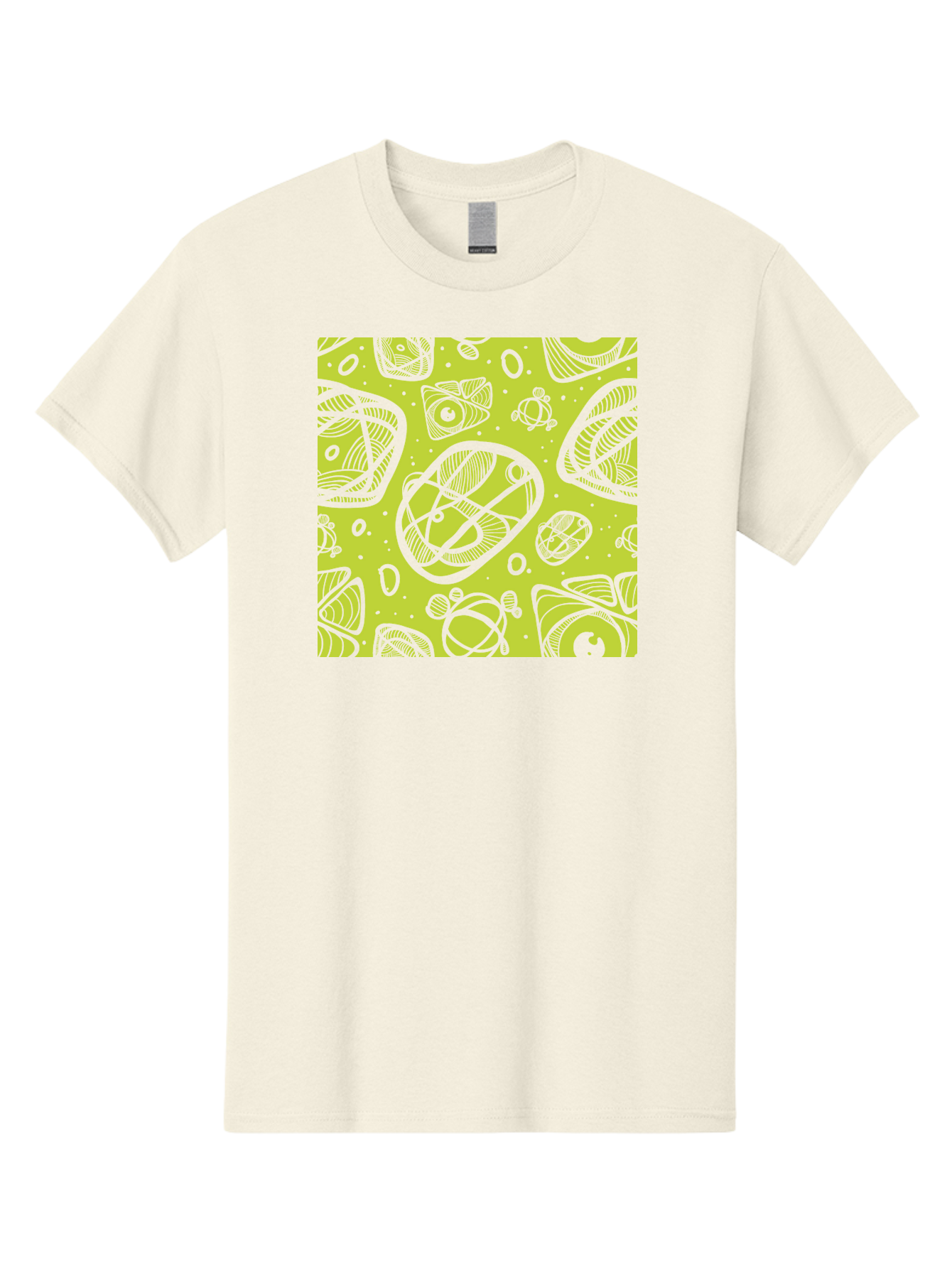 Ocean-Life Men'S Graphic Tee, 100% Cotton, Comfortable Casual Summer Wear, Machine Washable, Stylish Fish Illustrations, Ocean Creatures, Abstract Art, White Line Drawings, Playful Patterns, Whimsical Designs, Food-Inspired Artwork, Aac409