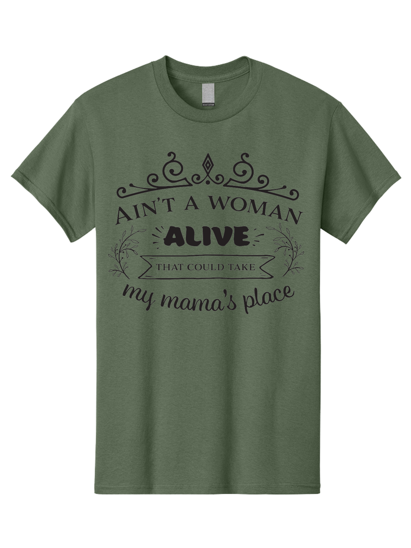 Ain-T-A-Woman-Alive Men'S Graphic Tee, 100% Cotton, Comfortable Casual Summer Wear, Machine Washable, Funny Quote, Motivational Phrase, Inspirational Words, Mother'S Day Gift, Mother'S Love, Funny Mom Quote, Mother Appreciation Aac453