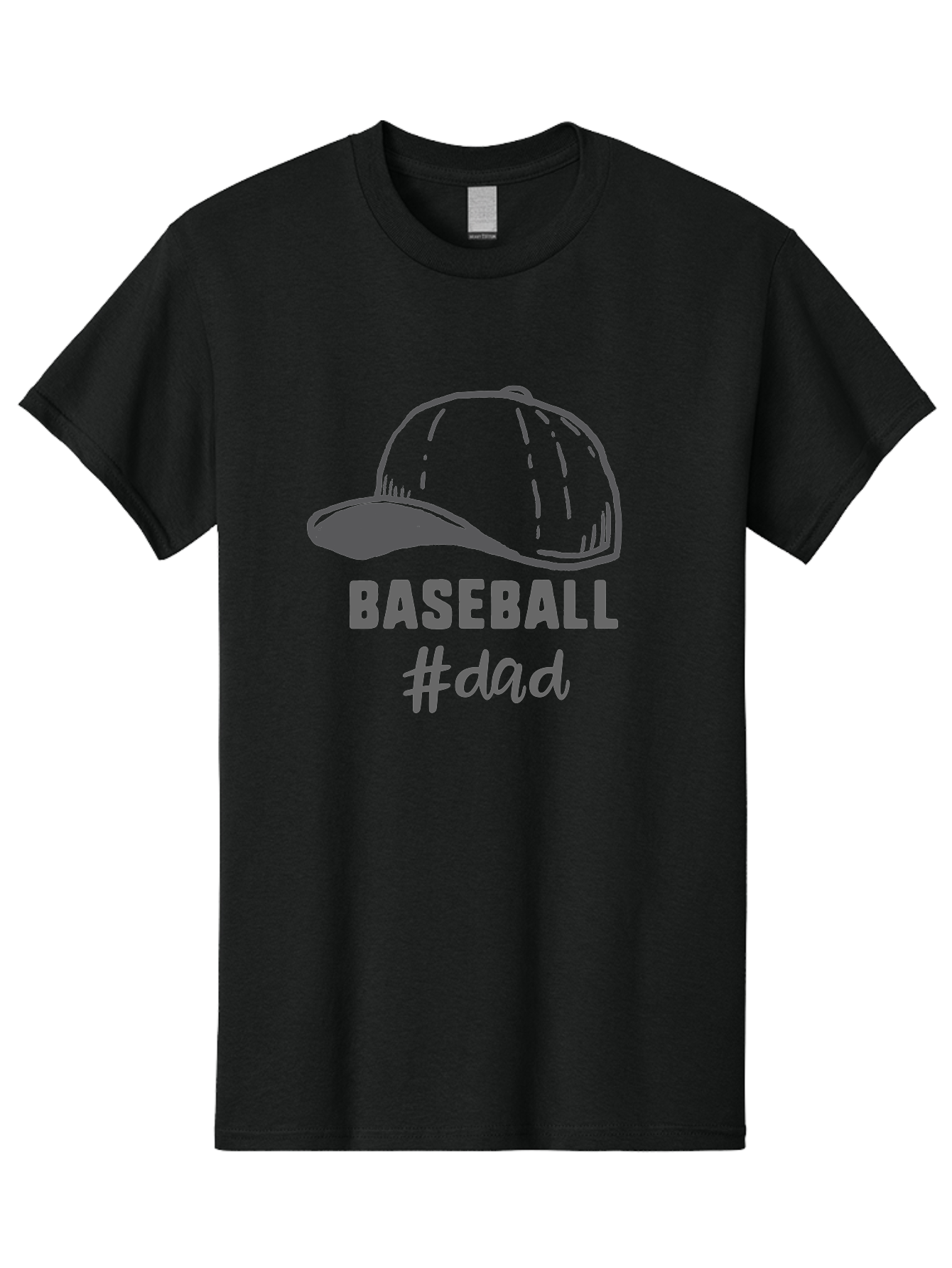 Baseball-Dad Men'S Graphic Tee, 100% Cotton, Comfortable Casual Summer Wear, Machine Washable, Baseball Dad, Baseball Cap, Father'S Day Gift, Dad'S Day Out, Baseball Enthusiast, Sports Dad, Father'S Day Idea, Dad Life, Baseball Love Aac487