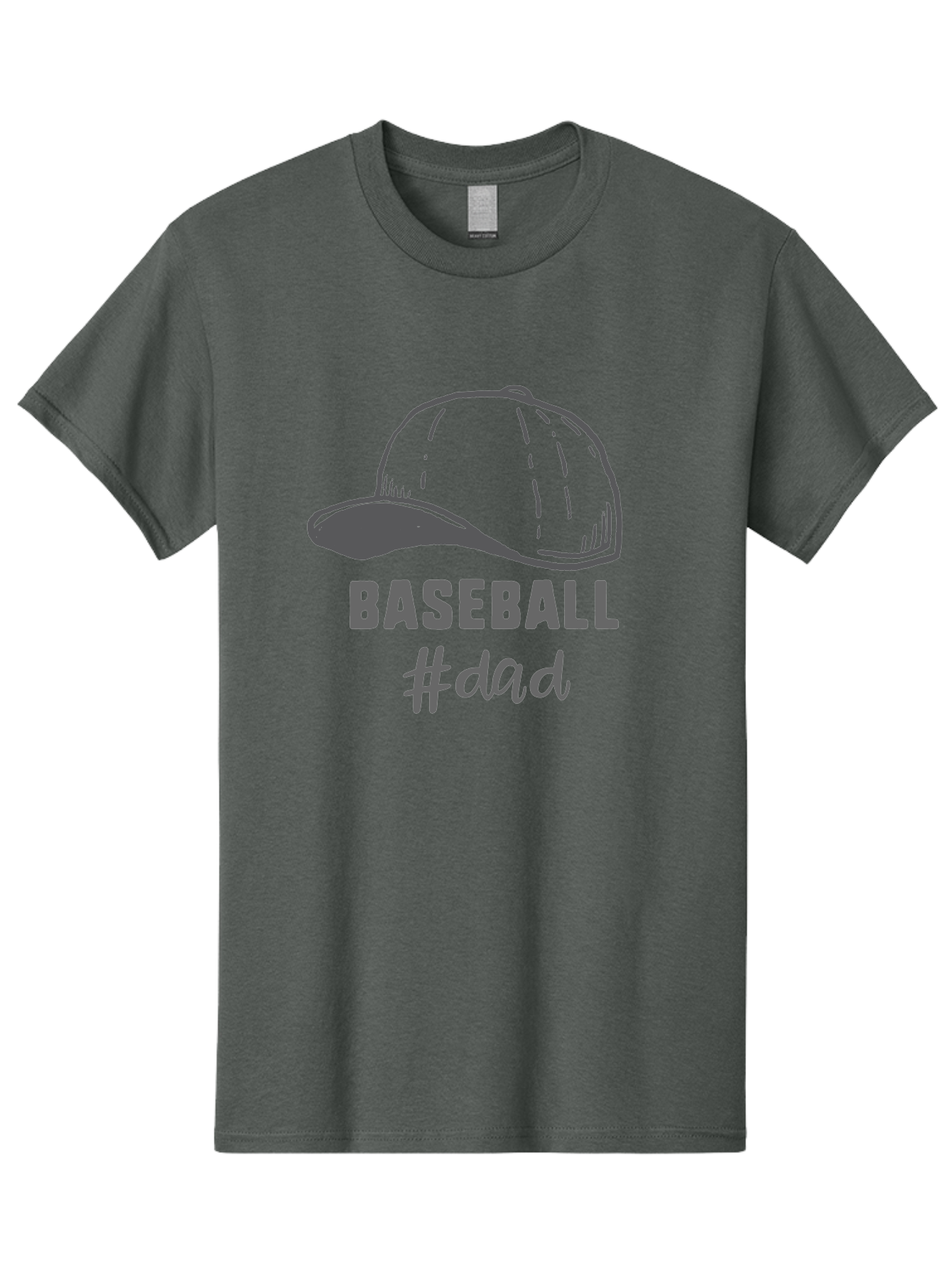 Baseball-Dad Men'S Graphic Tee, 100% Cotton, Comfortable Casual Summer Wear, Machine Washable, Baseball Dad, Baseball Cap, Father'S Day Gift, Dad'S Day Out, Baseball Enthusiast, Sports Dad, Father'S Day Idea, Dad Life, Baseball Love Aac487