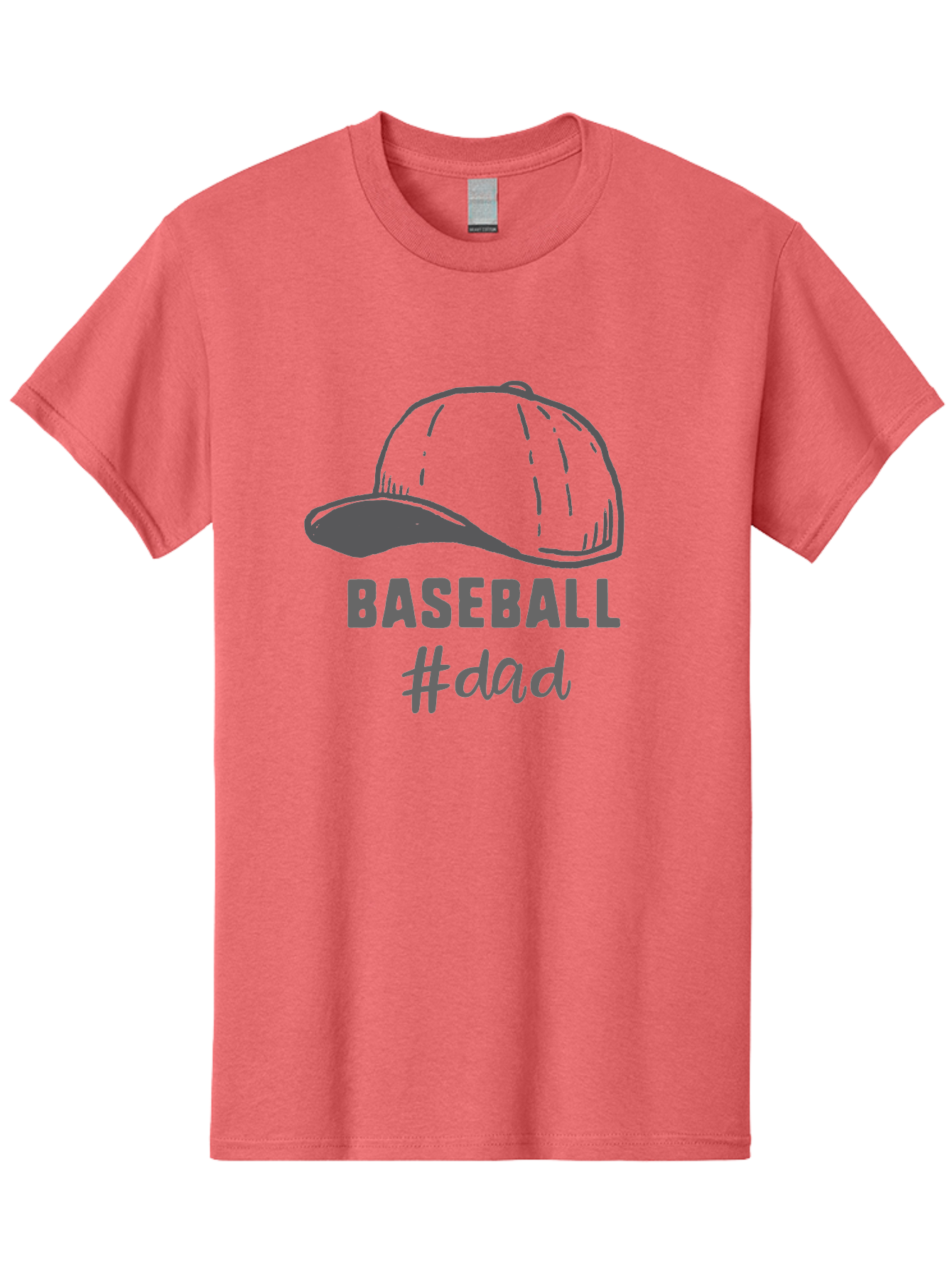 Baseball-Dad Men'S Graphic Tee, 100% Cotton, Comfortable Casual Summer Wear, Machine Washable, Baseball Dad, Baseball Cap, Father'S Day Gift, Dad'S Day Out, Baseball Enthusiast, Sports Dad, Father'S Day Idea, Dad Life, Baseball Love Aac487
