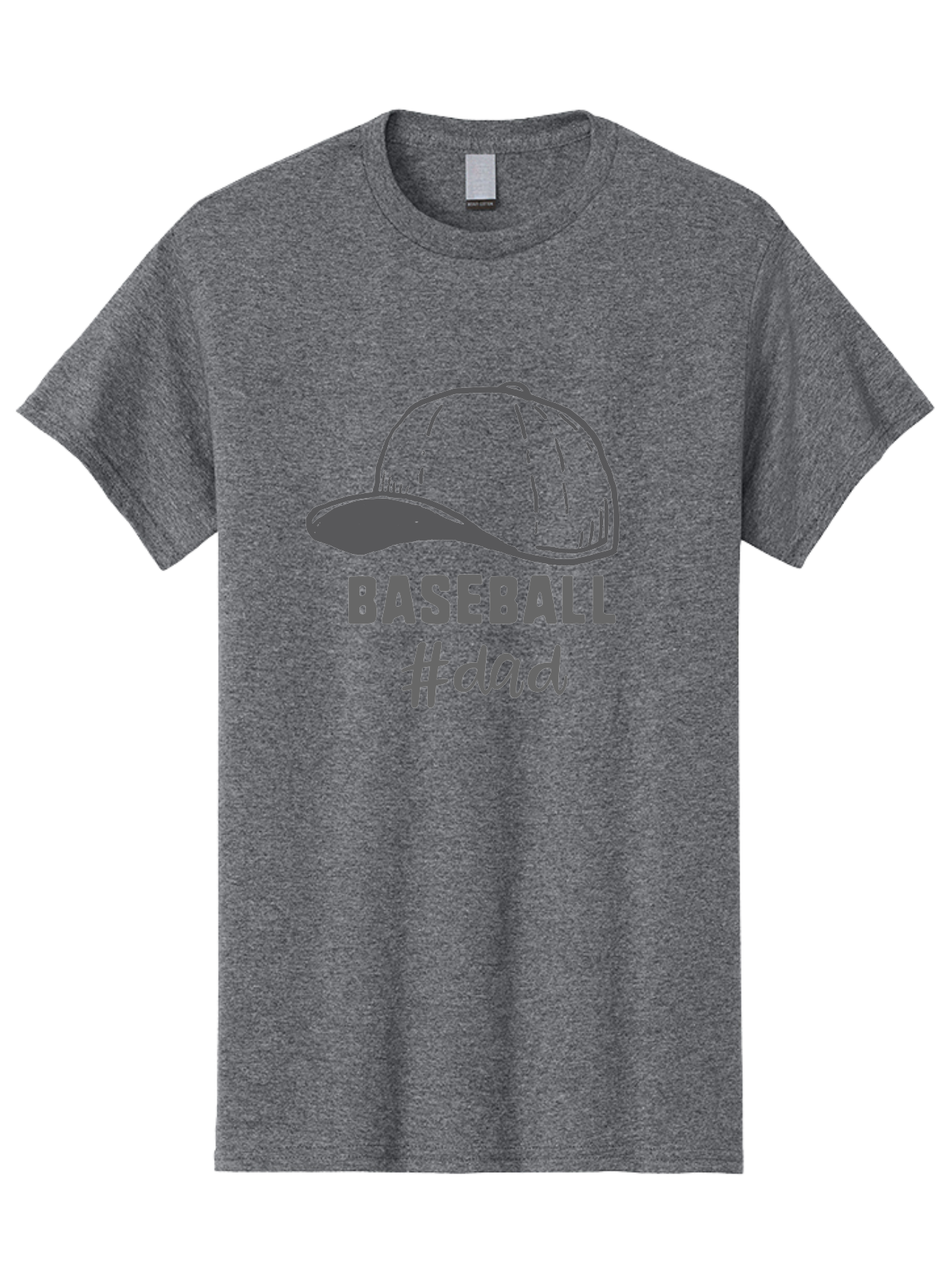 Baseball-Dad Men'S Graphic Tee, 100% Cotton, Comfortable Casual Summer Wear, Machine Washable, Baseball Dad, Baseball Cap, Father'S Day Gift, Dad'S Day Out, Baseball Enthusiast, Sports Dad, Father'S Day Idea, Dad Life, Baseball Love Aac487