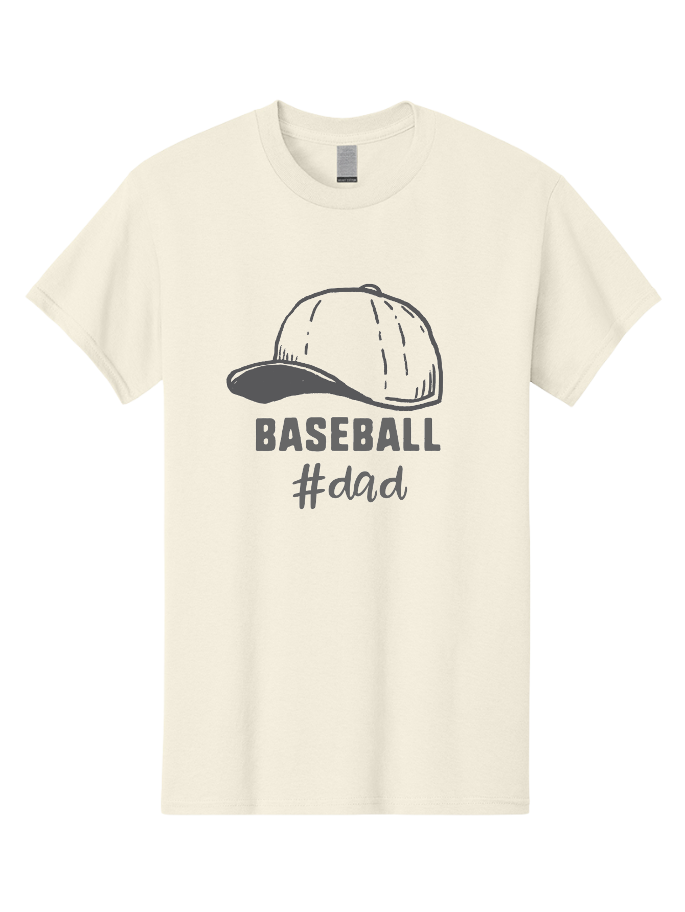 Baseball-Dad Men'S Graphic Tee, 100% Cotton, Comfortable Casual Summer Wear, Machine Washable, Baseball Dad, Baseball Cap, Father'S Day Gift, Dad'S Day Out, Baseball Enthusiast, Sports Dad, Father'S Day Idea, Dad Life, Baseball Love Aac487