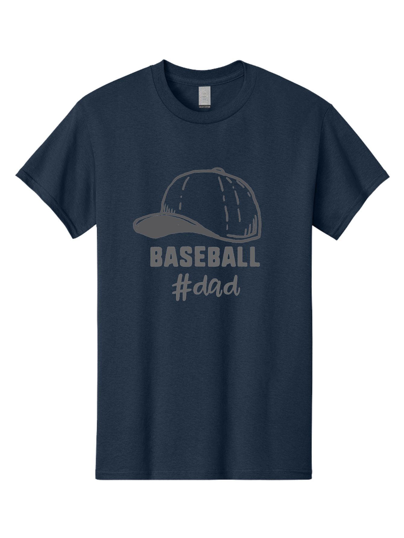 Baseball-Dad Men'S Graphic Tee, 100% Cotton, Comfortable Casual Summer Wear, Machine Washable, Baseball Dad, Baseball Cap, Father'S Day Gift, Dad'S Day Out, Baseball Enthusiast, Sports Dad, Father'S Day Idea, Dad Life, Baseball Love Aac487