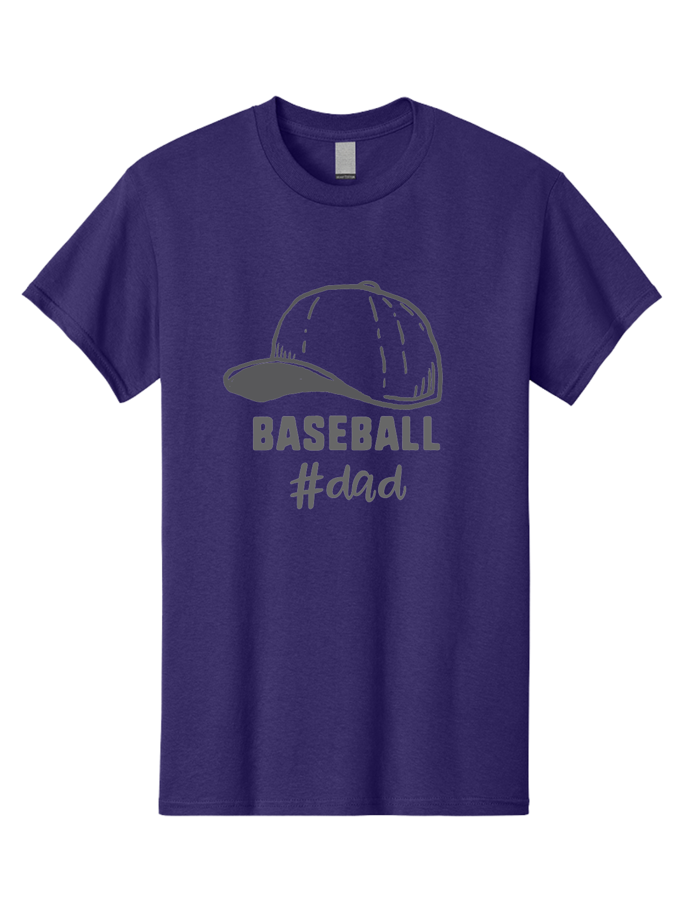Baseball-Dad Men'S Graphic Tee, 100% Cotton, Comfortable Casual Summer Wear, Machine Washable, Baseball Dad, Baseball Cap, Father'S Day Gift, Dad'S Day Out, Baseball Enthusiast, Sports Dad, Father'S Day Idea, Dad Life, Baseball Love Aac487