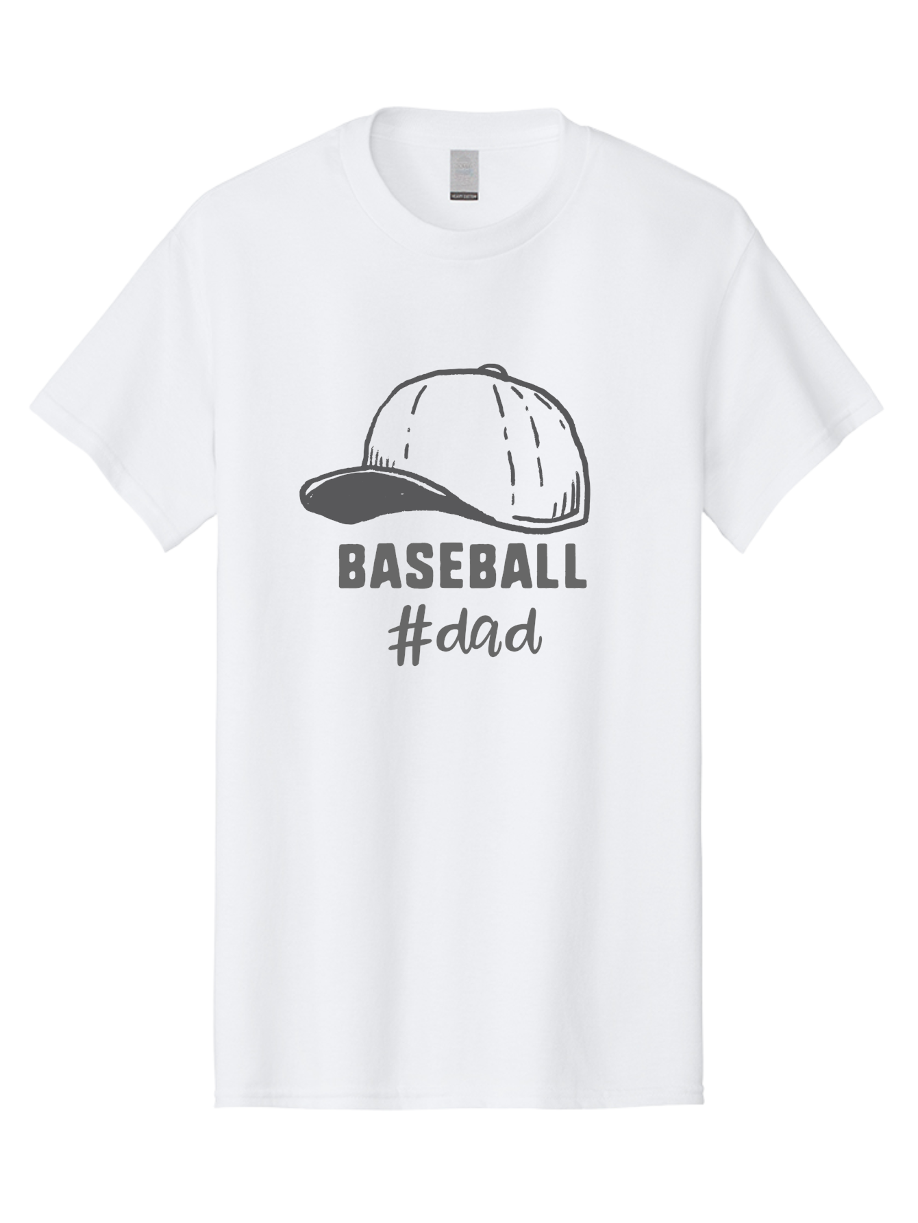Baseball-Dad Men'S Graphic Tee, 100% Cotton, Comfortable Casual Summer Wear, Machine Washable, Baseball Dad, Baseball Cap, Father'S Day Gift, Dad'S Day Out, Baseball Enthusiast, Sports Dad, Father'S Day Idea, Dad Life, Baseball Love Aac487