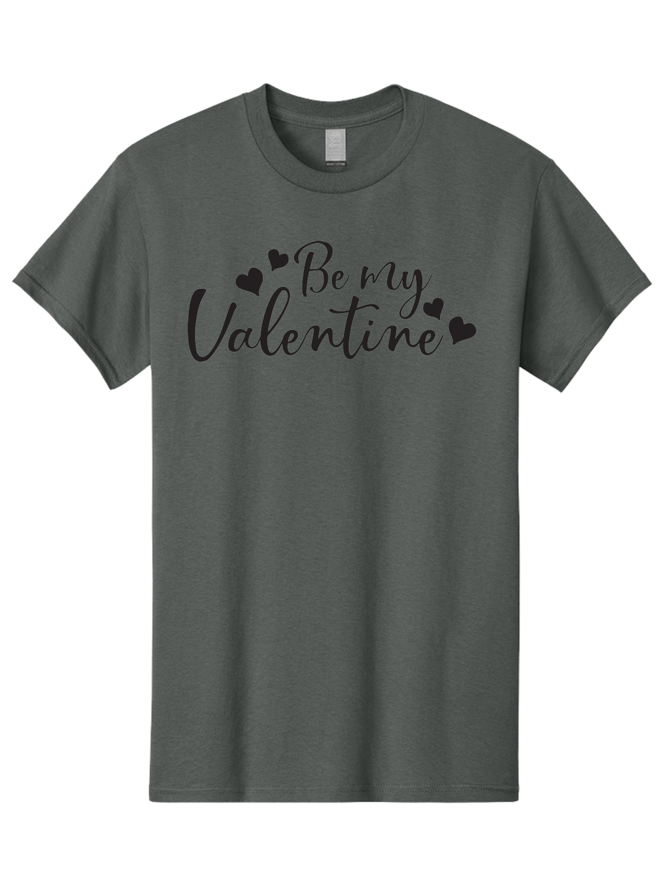Be-My-Valentine Men'S Graphic Tee, 100% Cotton, Comfortable Casual Summer Wear, Machine Washable, Valentine'S Day Message, Romantic Greeting, Love Hearts, Heart Decoration, Be My Valentine, Valentine'S Day Card, Sweetheart, Love Message, Aac499