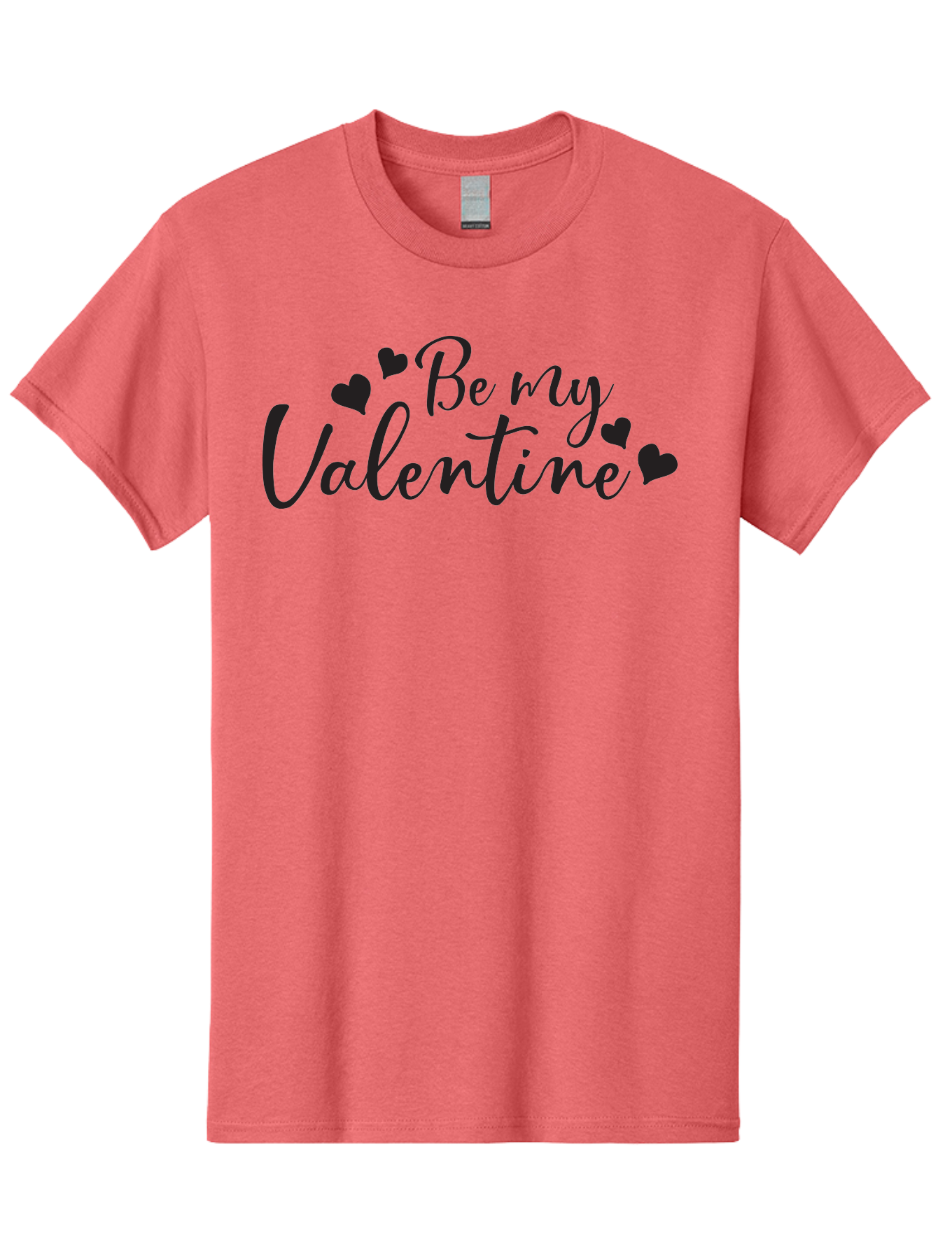 Be-My-Valentine Men'S Graphic Tee, 100% Cotton, Comfortable Casual Summer Wear, Machine Washable, Valentine'S Day Message, Romantic Greeting, Love Hearts, Heart Decoration, Be My Valentine, Valentine'S Day Card, Sweetheart, Love Message, Aac499