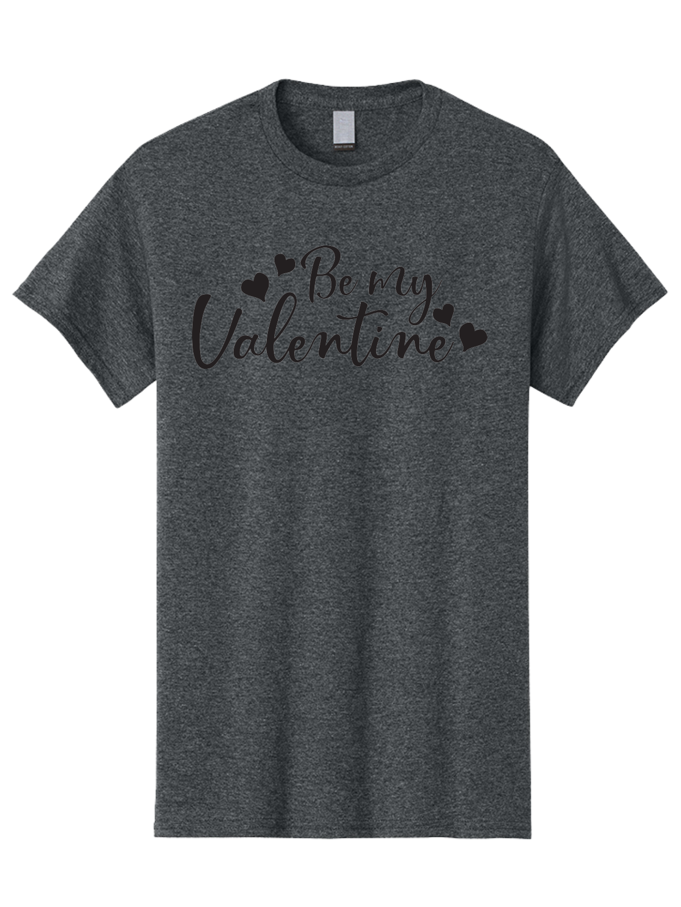 Be-My-Valentine Men'S Graphic Tee, 100% Cotton, Comfortable Casual Summer Wear, Machine Washable, Valentine'S Day Message, Romantic Greeting, Love Hearts, Heart Decoration, Be My Valentine, Valentine'S Day Card, Sweetheart, Love Message, Aac499