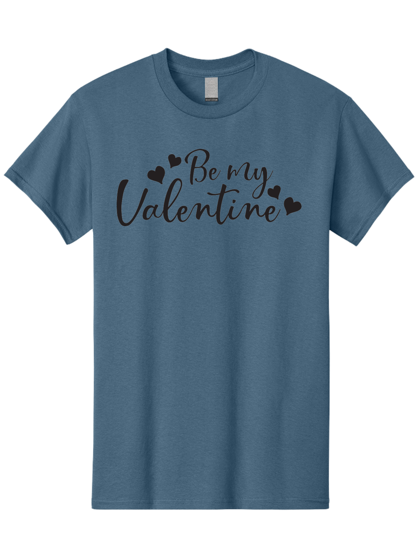 Be-My-Valentine Men'S Graphic Tee, 100% Cotton, Comfortable Casual Summer Wear, Machine Washable, Valentine'S Day Message, Romantic Greeting, Love Hearts, Heart Decoration, Be My Valentine, Valentine'S Day Card, Sweetheart, Love Message, Aac499