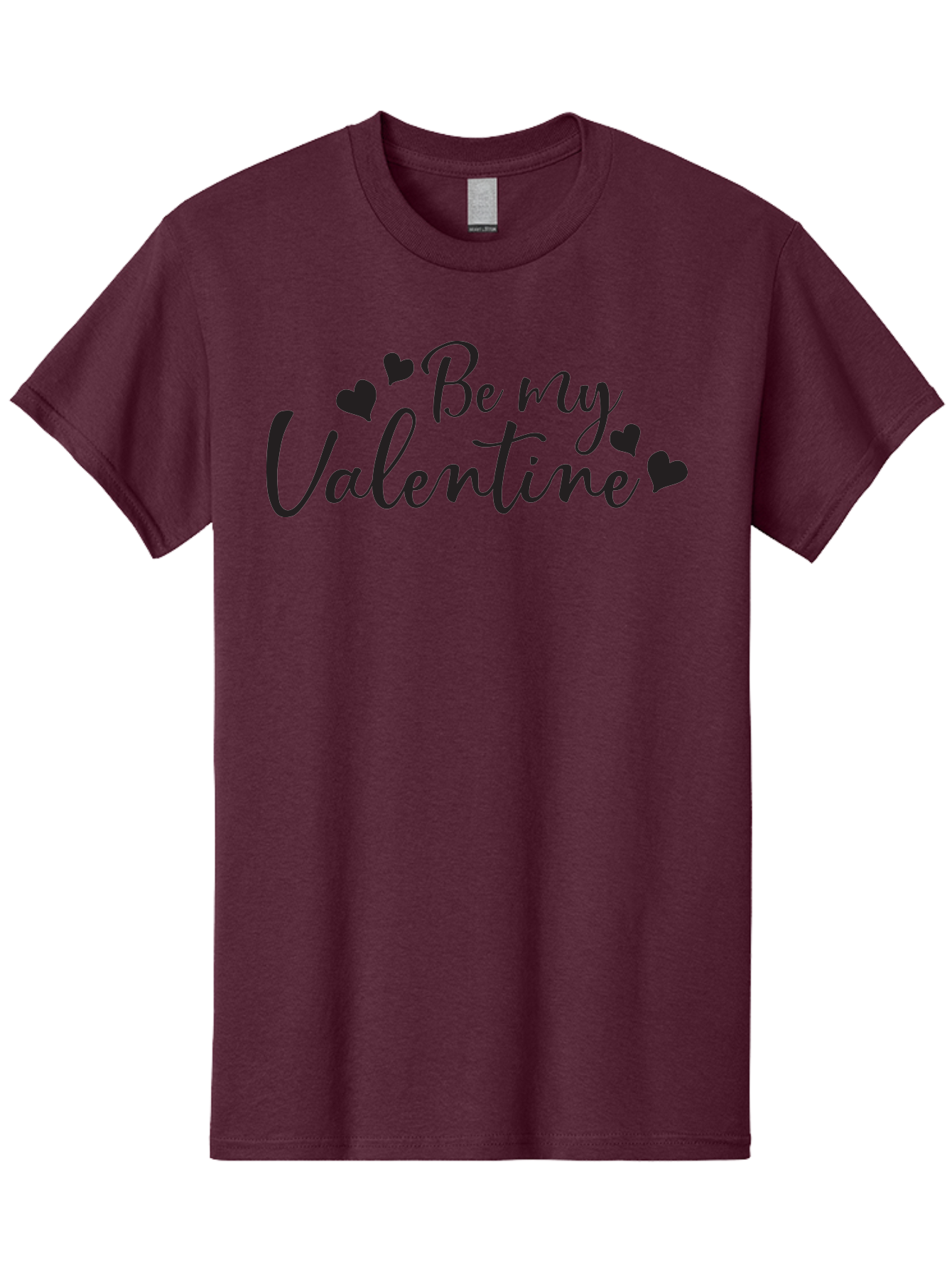 Be-My-Valentine Men'S Graphic Tee, 100% Cotton, Comfortable Casual Summer Wear, Machine Washable, Valentine'S Day Message, Romantic Greeting, Love Hearts, Heart Decoration, Be My Valentine, Valentine'S Day Card, Sweetheart, Love Message, Aac499