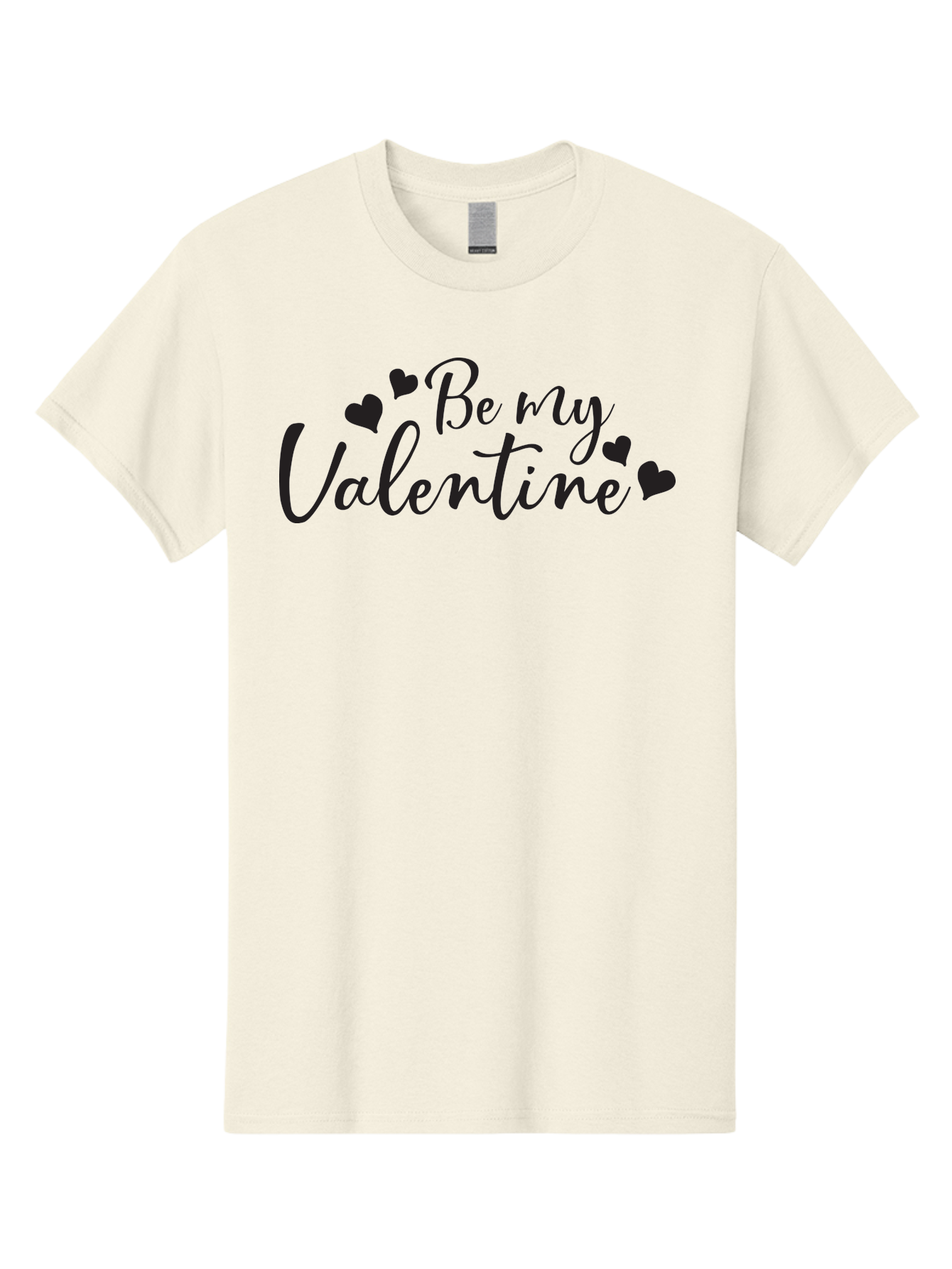 Be-My-Valentine Men'S Graphic Tee, 100% Cotton, Comfortable Casual Summer Wear, Machine Washable, Valentine'S Day Message, Romantic Greeting, Love Hearts, Heart Decoration, Be My Valentine, Valentine'S Day Card, Sweetheart, Love Message, Aac499