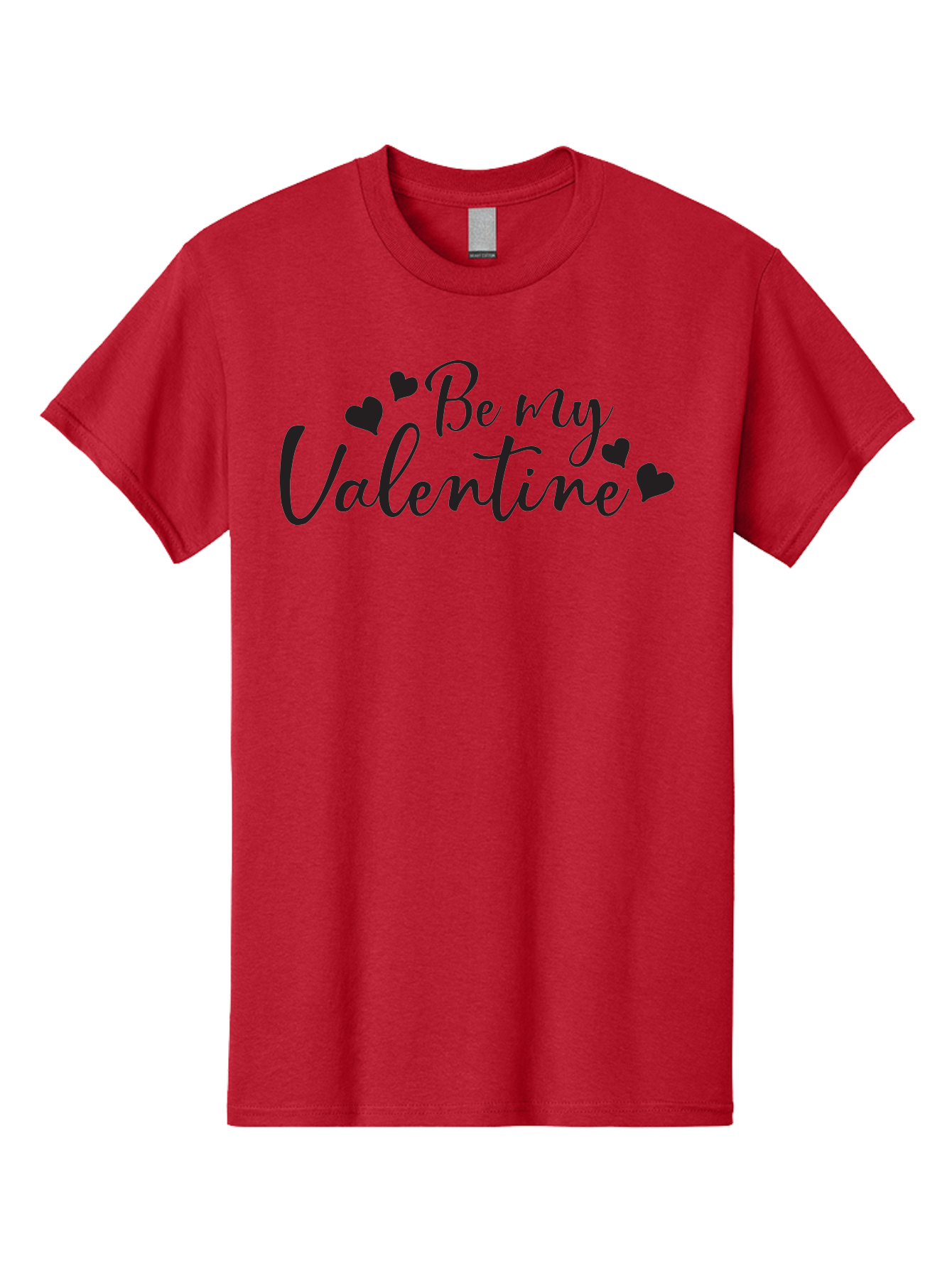Be-My-Valentine Men'S Graphic Tee, 100% Cotton, Comfortable Casual Summer Wear, Machine Washable, Valentine'S Day Message, Romantic Greeting, Love Hearts, Heart Decoration, Be My Valentine, Valentine'S Day Card, Sweetheart, Love Message, Aac499