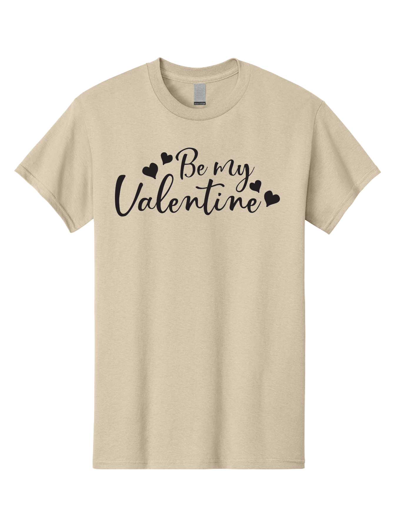 Be-My-Valentine Men'S Graphic Tee, 100% Cotton, Comfortable Casual Summer Wear, Machine Washable, Valentine'S Day Message, Romantic Greeting, Love Hearts, Heart Decoration, Be My Valentine, Valentine'S Day Card, Sweetheart, Love Message, Aac499