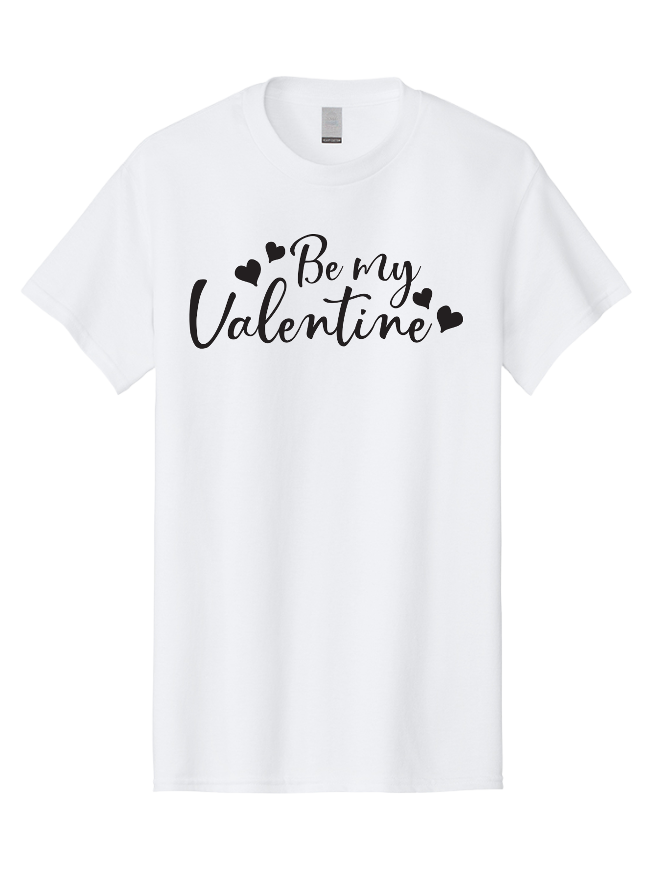 Be-My-Valentine Men'S Graphic Tee, 100% Cotton, Comfortable Casual Summer Wear, Machine Washable, Valentine'S Day Message, Romantic Greeting, Love Hearts, Heart Decoration, Be My Valentine, Valentine'S Day Card, Sweetheart, Love Message, Aac499