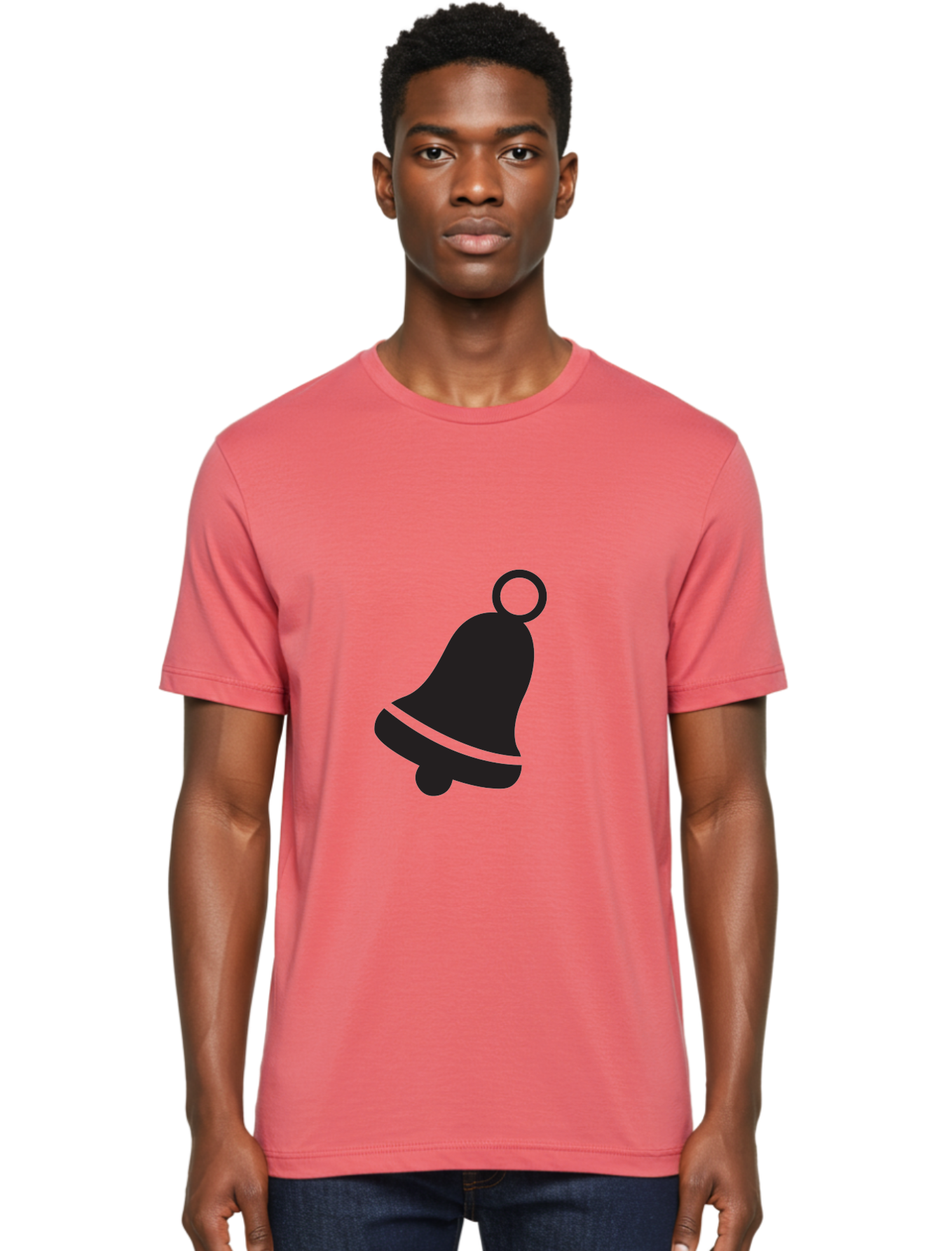 Bell-Icon Men'S Graphic Tee, 100% Cotton, Comfortable Casual Summer Wear, Machine Washable, Notification Symbol, Alert Icon, Reminder Sign, Notification Bell, Message Alert, Bell Notification, Social Media Notification, App Notification Aac509