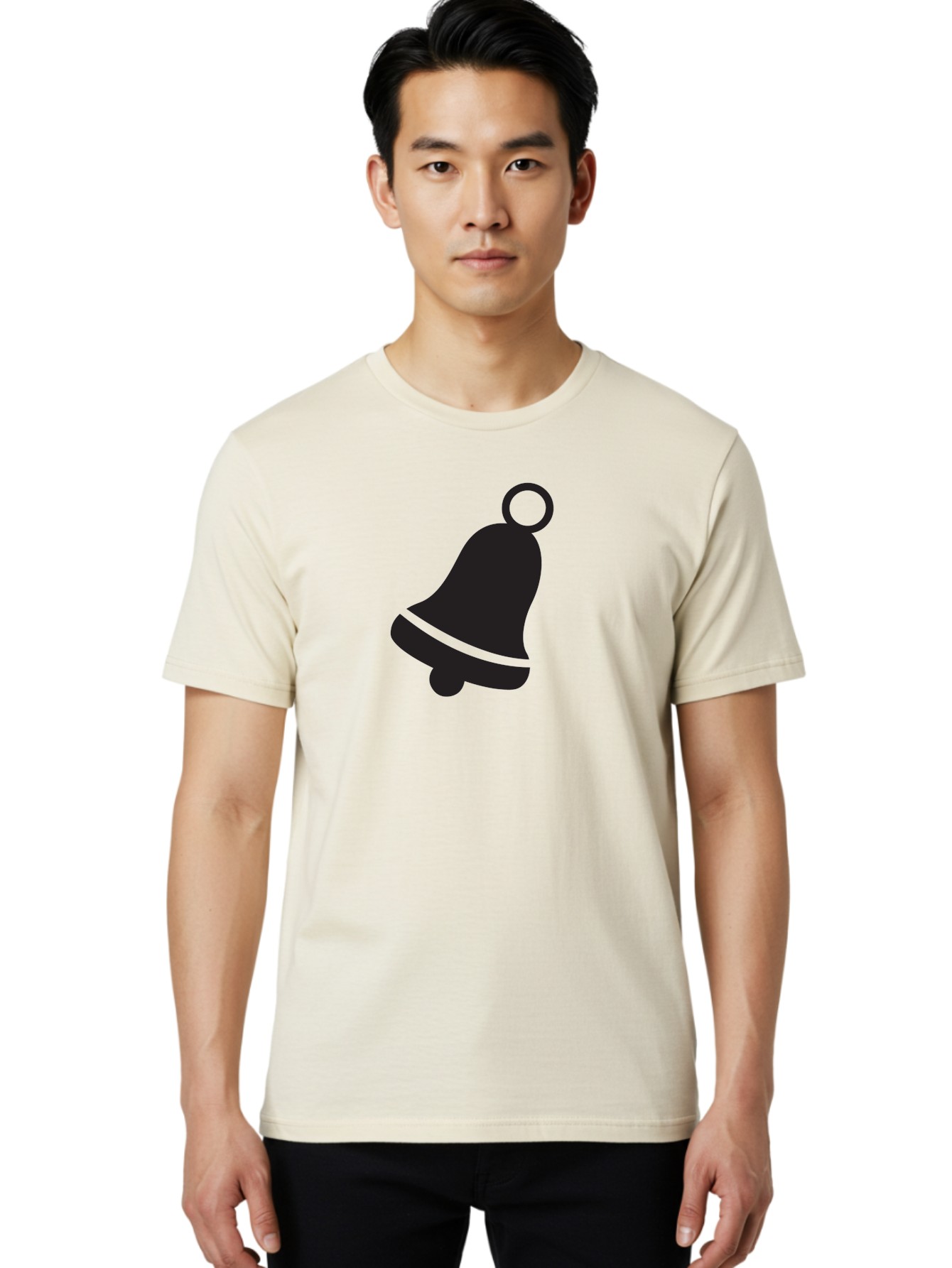 Bell-Icon Men'S Graphic Tee, 100% Cotton, Comfortable Casual Summer Wear, Machine Washable, Notification Symbol, Alert Icon, Reminder Sign, Notification Bell, Message Alert, Bell Notification, Social Media Notification, App Notification Aac509