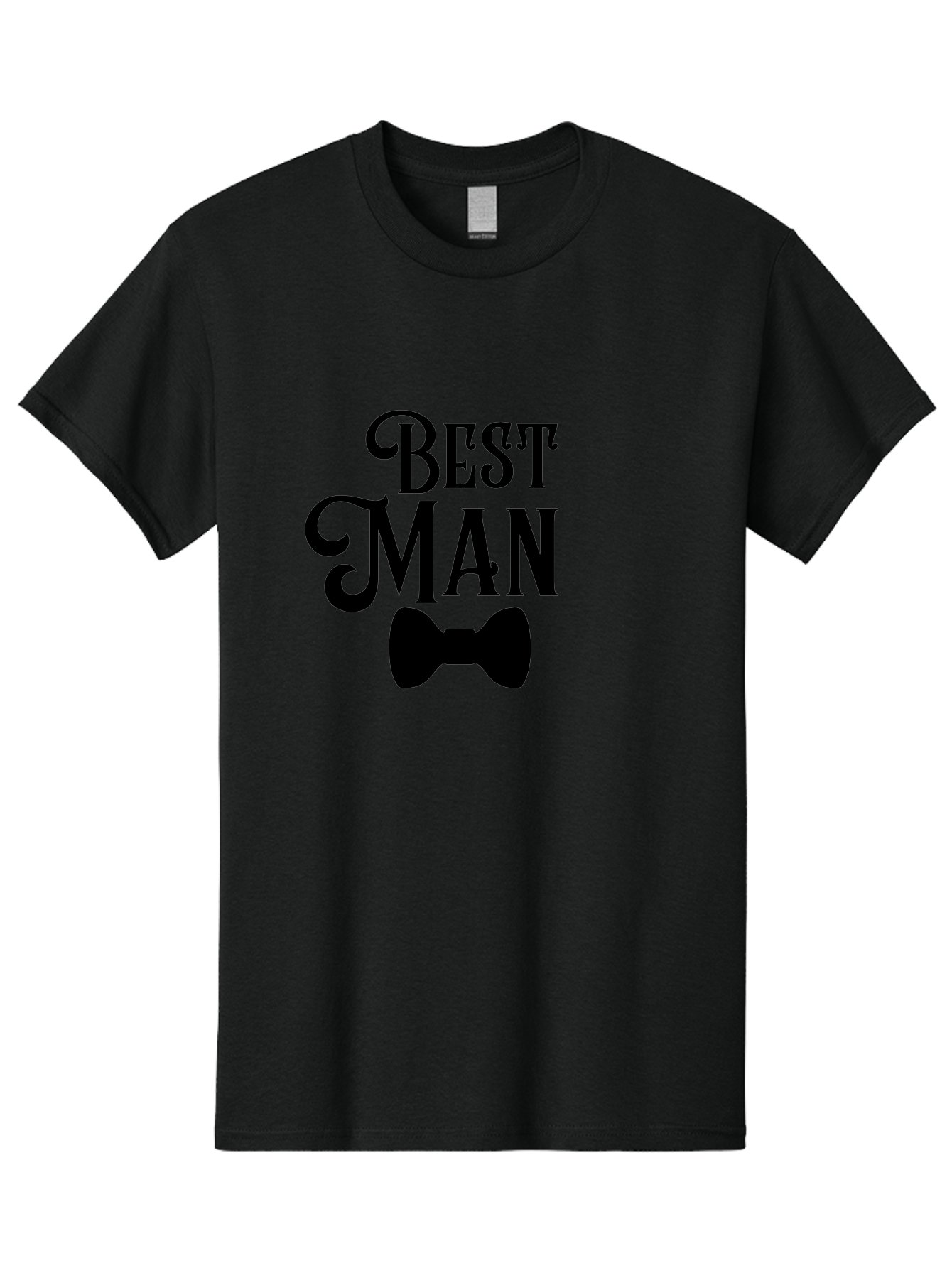 Best-Man Men'S Graphic Tee, 100% Cotton, Comfortable Casual Summer Wear, Machine Washable, Best Man, Bow Tie, Wedding Party, Formal Wear, Stylish Accessories, Men'S Fashion, Groomsman Aac511