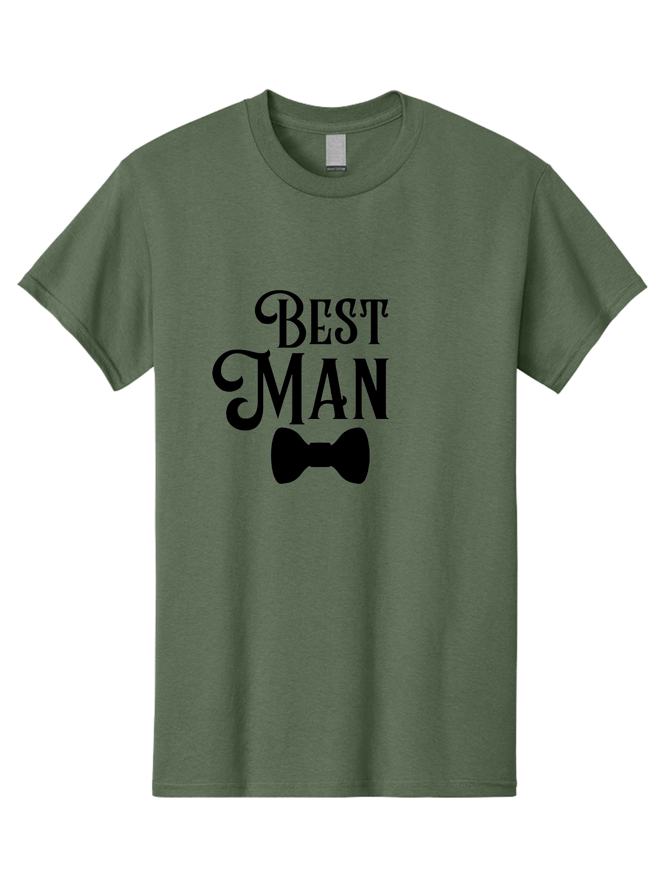 Best-Man Men'S Graphic Tee, 100% Cotton, Comfortable Casual Summer Wear, Machine Washable, Best Man, Bow Tie, Wedding Party, Formal Wear, Stylish Accessories, Men'S Fashion, Groomsman Aac511