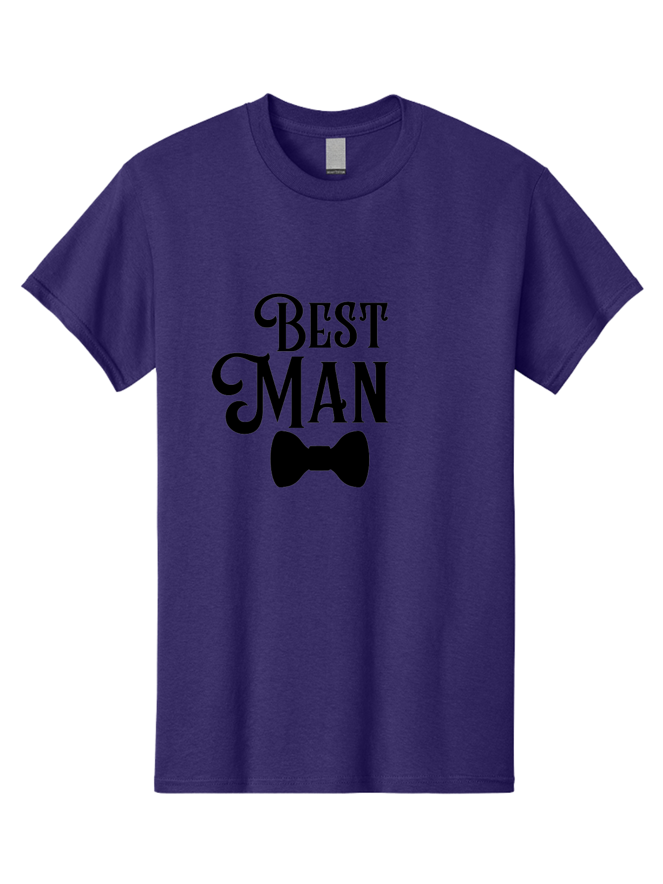 Best-Man Men'S Graphic Tee, 100% Cotton, Comfortable Casual Summer Wear, Machine Washable, Best Man, Bow Tie, Wedding Party, Formal Wear, Stylish Accessories, Men'S Fashion, Groomsman Aac511