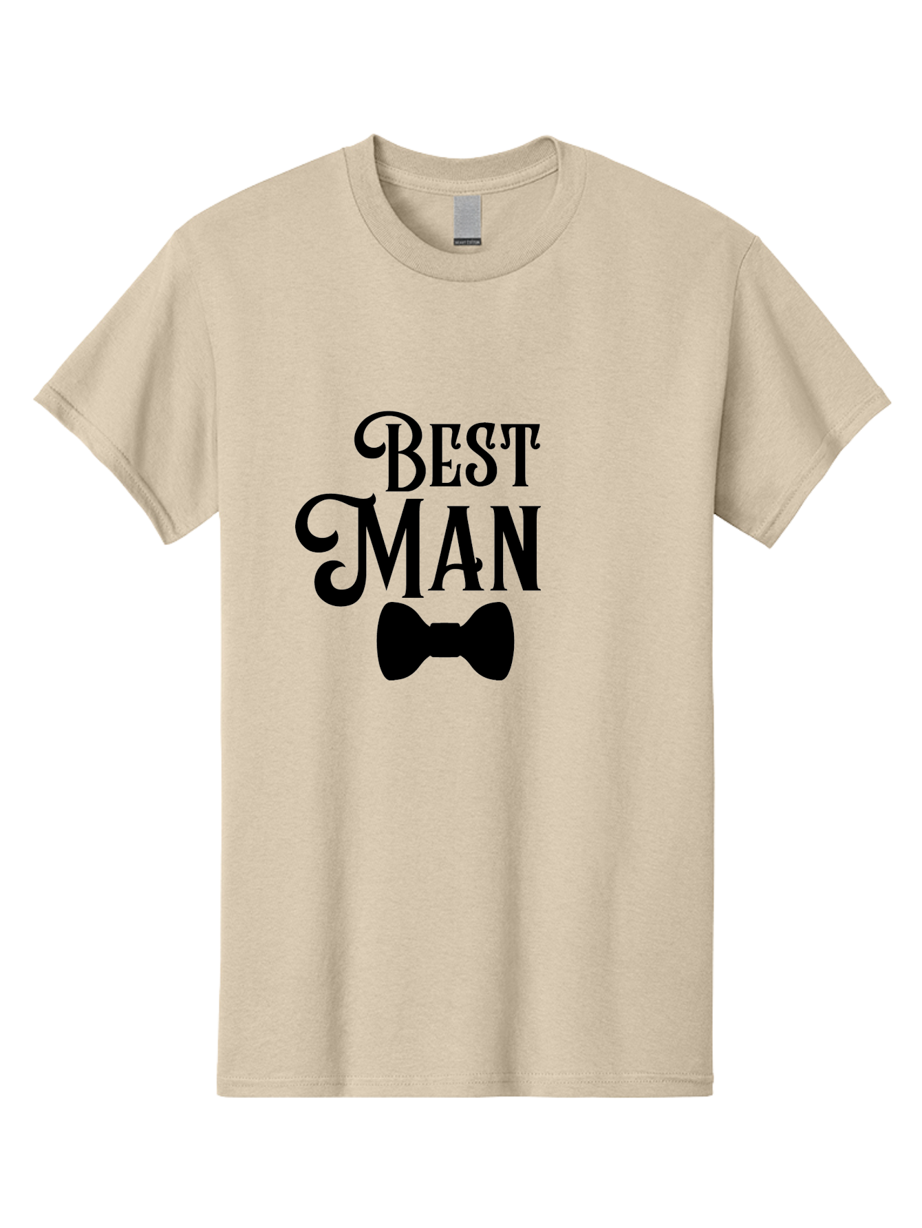 Best-Man Men'S Graphic Tee, 100% Cotton, Comfortable Casual Summer Wear, Machine Washable, Best Man, Bow Tie, Wedding Party, Formal Wear, Stylish Accessories, Men'S Fashion, Groomsman Aac511