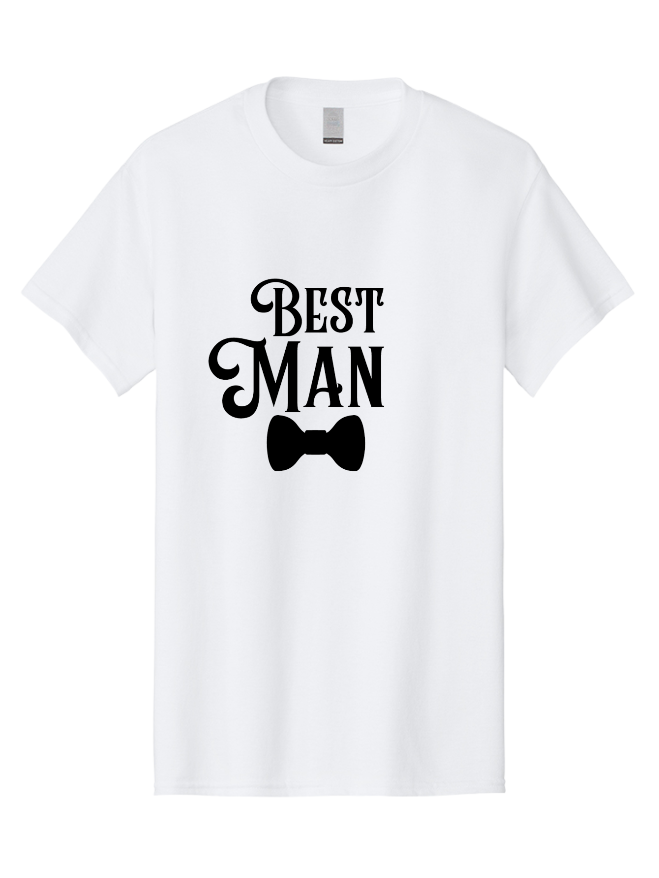 Best-Man Men'S Graphic Tee, 100% Cotton, Comfortable Casual Summer Wear, Machine Washable, Best Man, Bow Tie, Wedding Party, Formal Wear, Stylish Accessories, Men'S Fashion, Groomsman Aac511