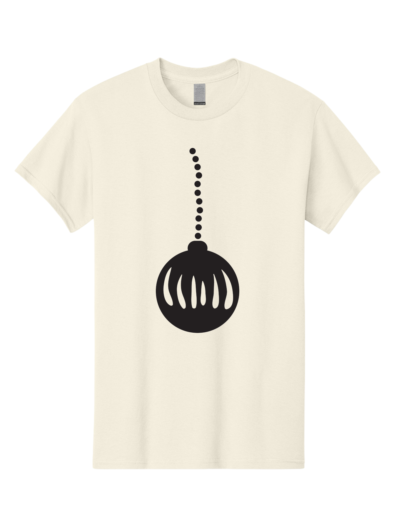 Black-Christmas-Ornament Men'S Graphic Tee, 100% Cotton, Comfortable Casual Summer Wear, Machine Washable, Chandelier, Luxury Lighting, Modern Decor, Stylish Fixture, Elegant Design, Sophisticated Ambiance, High-End Interior Aac518