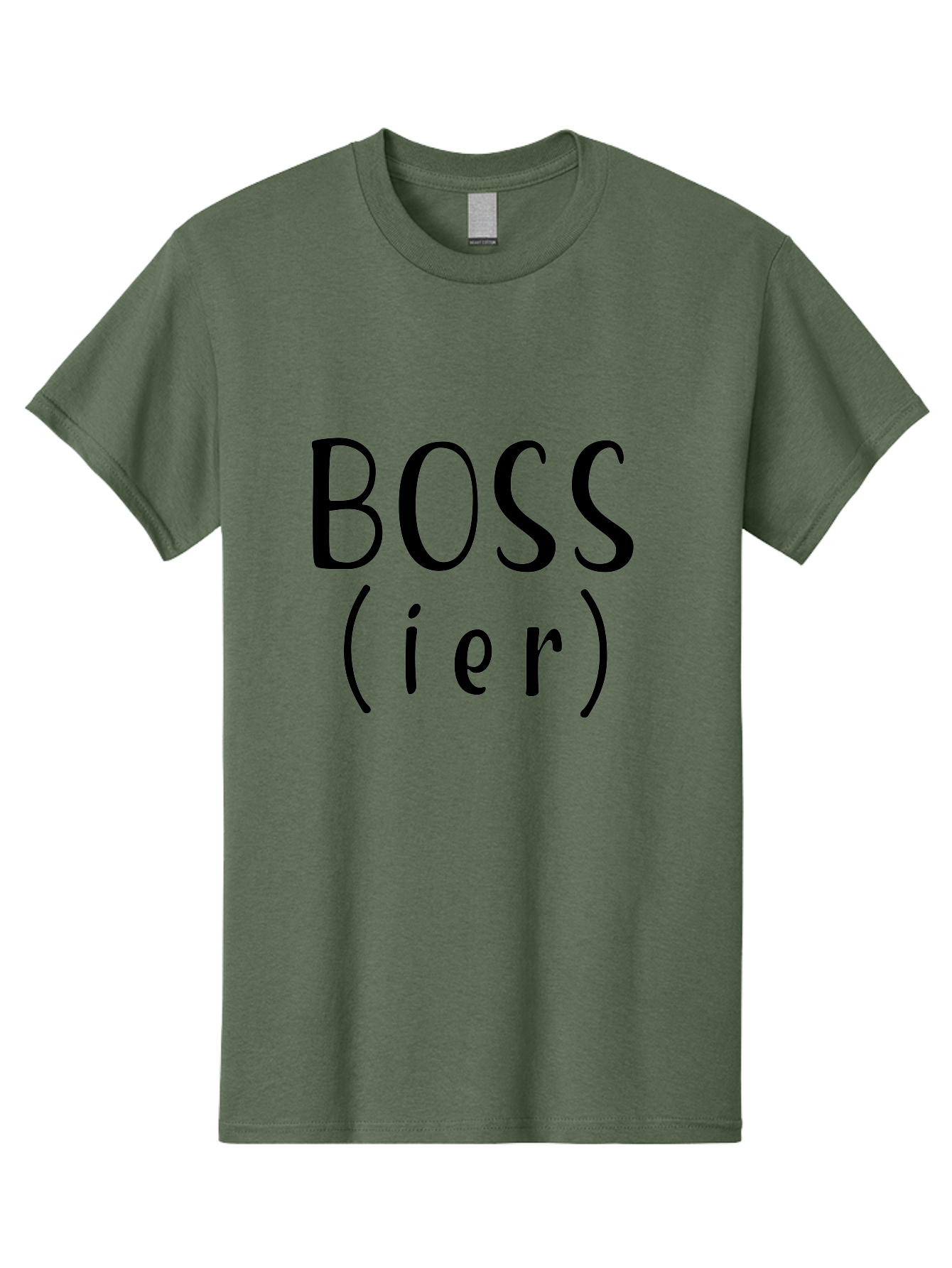 Boss-Ier Men'S Graphic Tee, 100% Cotton, Comfortable Casual Summer Wear, Machine Washable, Boss, Leadership, Authority, Management, Empowerment, Motivation, Confidence, Career Success, Professional Growth, Leadership Skills Aac539