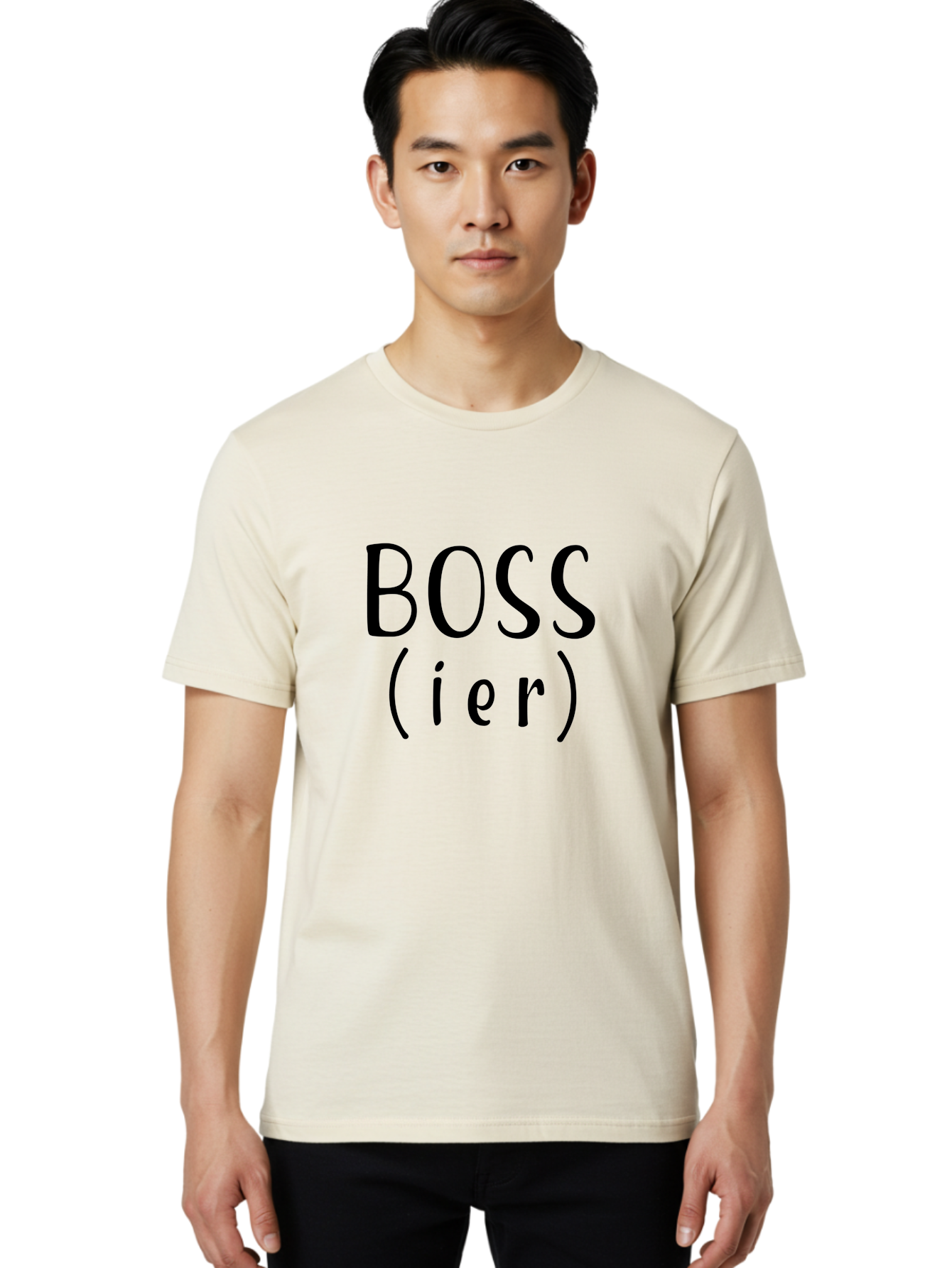 Boss-Ier Men'S Graphic Tee, 100% Cotton, Comfortable Casual Summer Wear, Machine Washable, Boss, Leadership, Authority, Management, Empowerment, Motivation, Confidence, Career Success, Professional Growth, Leadership Skills Aac539