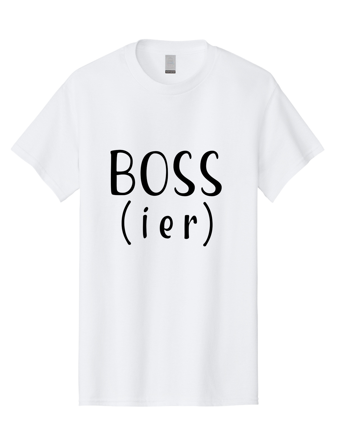 Boss-Ier Men'S Graphic Tee, 100% Cotton, Comfortable Casual Summer Wear, Machine Washable, Boss, Leadership, Authority, Management, Empowerment, Motivation, Confidence, Career Success, Professional Growth, Leadership Skills Aac539