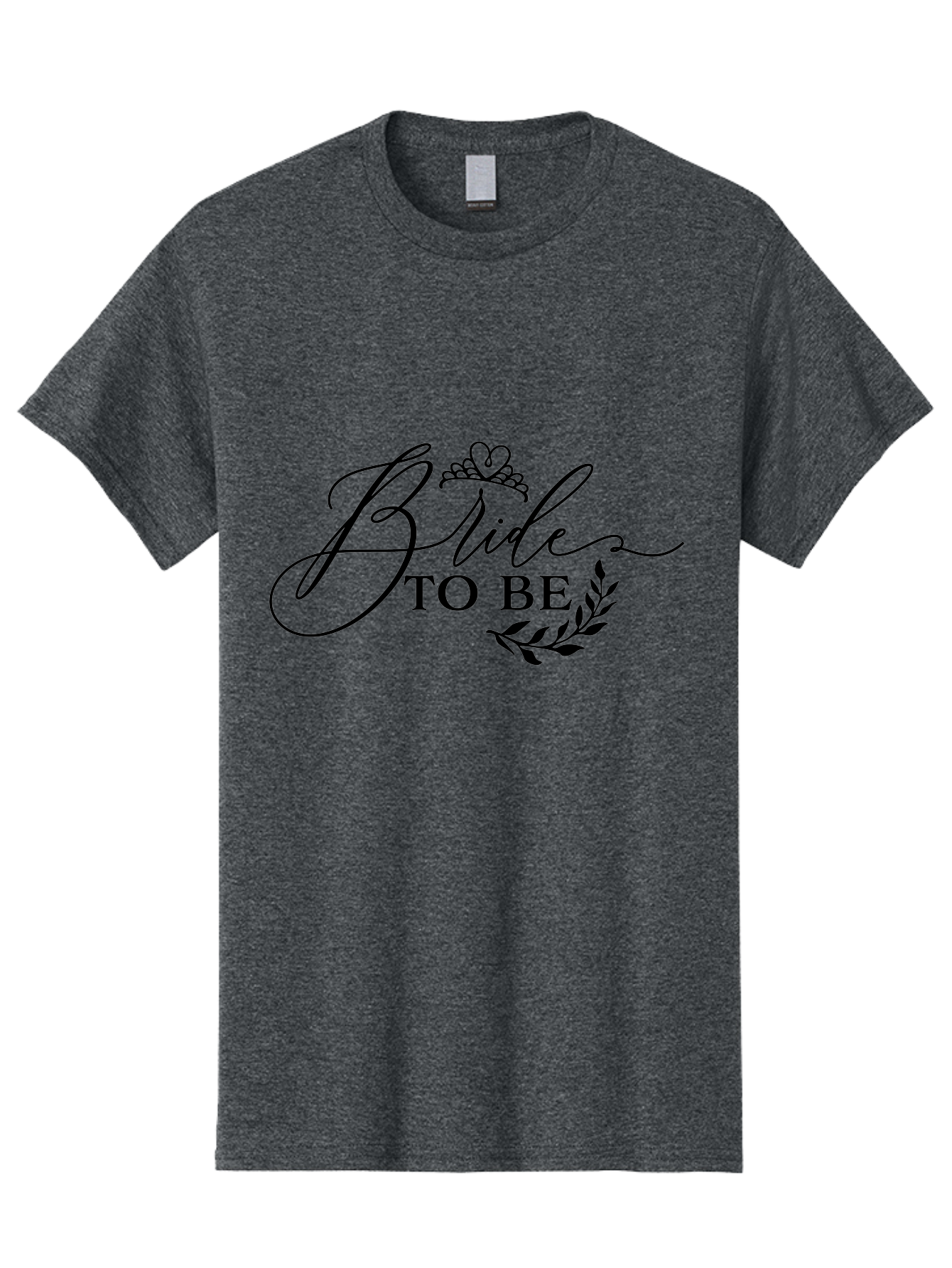 Bride-To-Be Men'S Graphic Tee, 100% Cotton, Comfortable Casual Summer Wear, Machine Washable, Bridal Party, Wedding Decorations, Bachelorette Party, Bridesmaid Gifts, Wedding Accessories, Tiara, Laurel Leaves, Bridal Shower Aac545