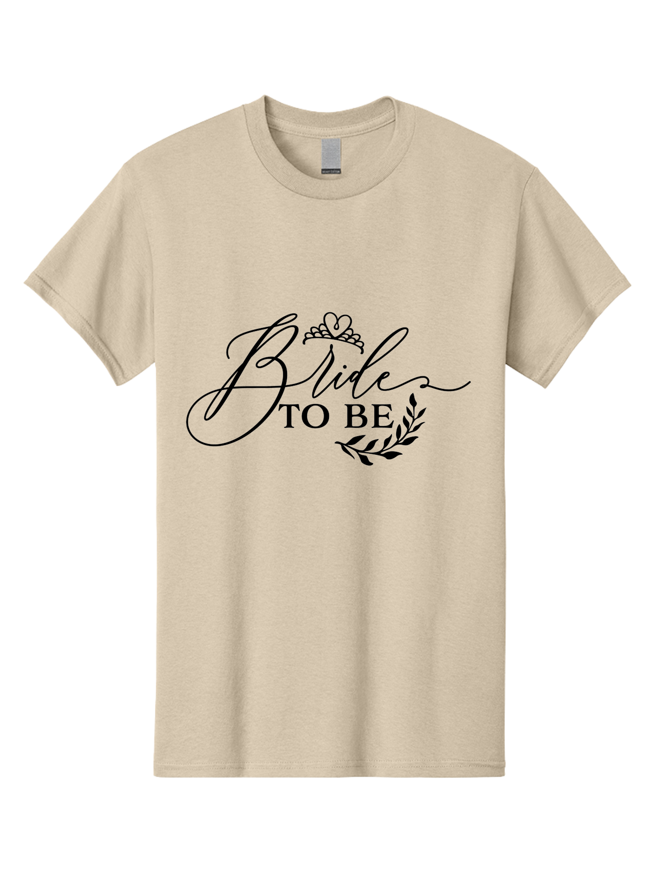 Bride-To-Be Men'S Graphic Tee, 100% Cotton, Comfortable Casual Summer Wear, Machine Washable, Bridal Party, Wedding Decorations, Bachelorette Party, Bridesmaid Gifts, Wedding Accessories, Tiara, Laurel Leaves, Bridal Shower Aac545