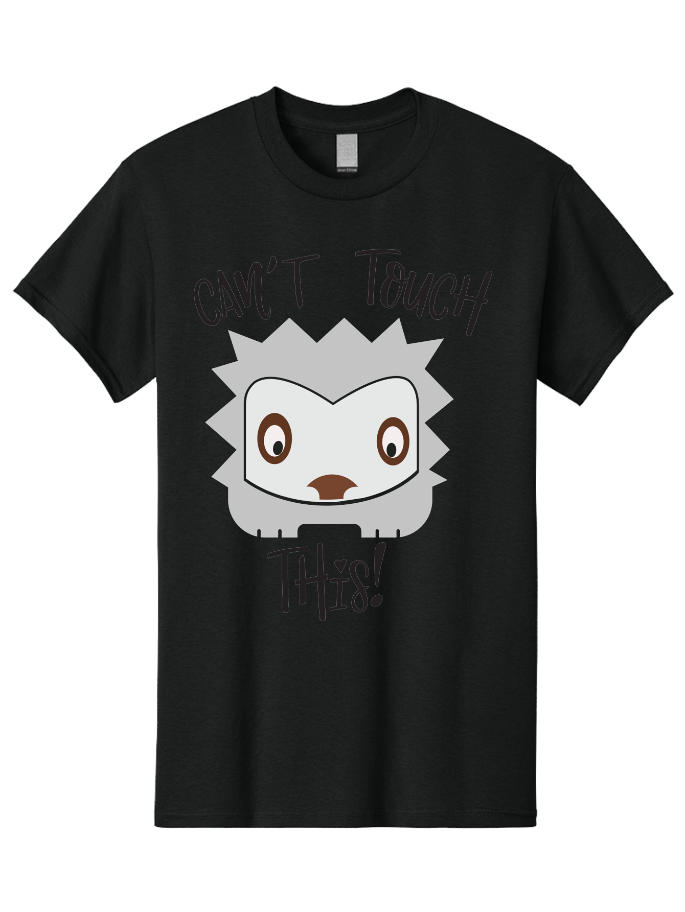 Can-T-Touch-This-Hedgehog Men'S Graphic Tee, 100% Cotton, Comfortable Casual Summer Wear, Machine Washable, Funny Hedgehog, Cartoon Character, Cute Animal, Humorous Illustration, Playful Design, Prickly Creature, Can'T Touch This Aac564