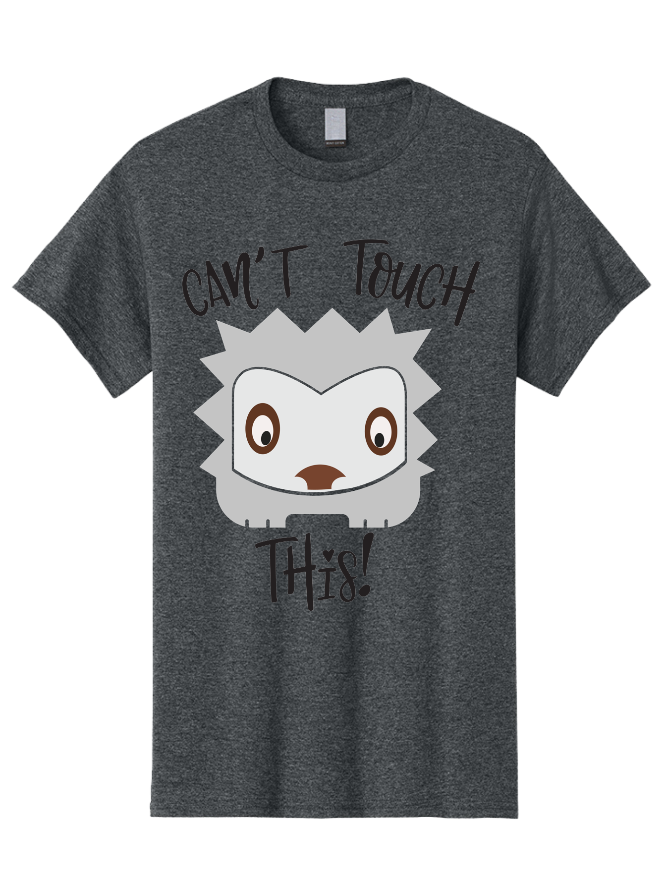 Can-T-Touch-This-Hedgehog Men'S Graphic Tee, 100% Cotton, Comfortable Casual Summer Wear, Machine Washable, Funny Hedgehog, Cartoon Character, Cute Animal, Humorous Illustration, Playful Design, Prickly Creature, Can'T Touch This Aac564