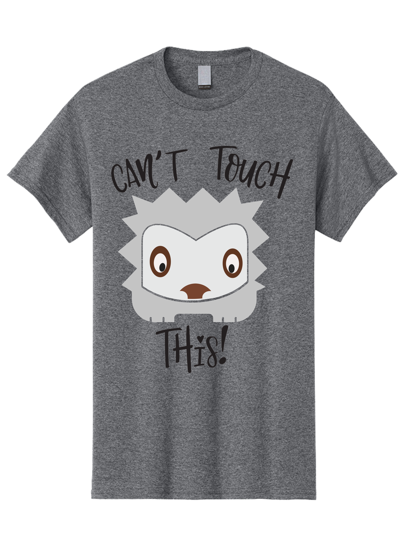Can-T-Touch-This-Hedgehog Men'S Graphic Tee, 100% Cotton, Comfortable Casual Summer Wear, Machine Washable, Funny Hedgehog, Cartoon Character, Cute Animal, Humorous Illustration, Playful Design, Prickly Creature, Can'T Touch This Aac564