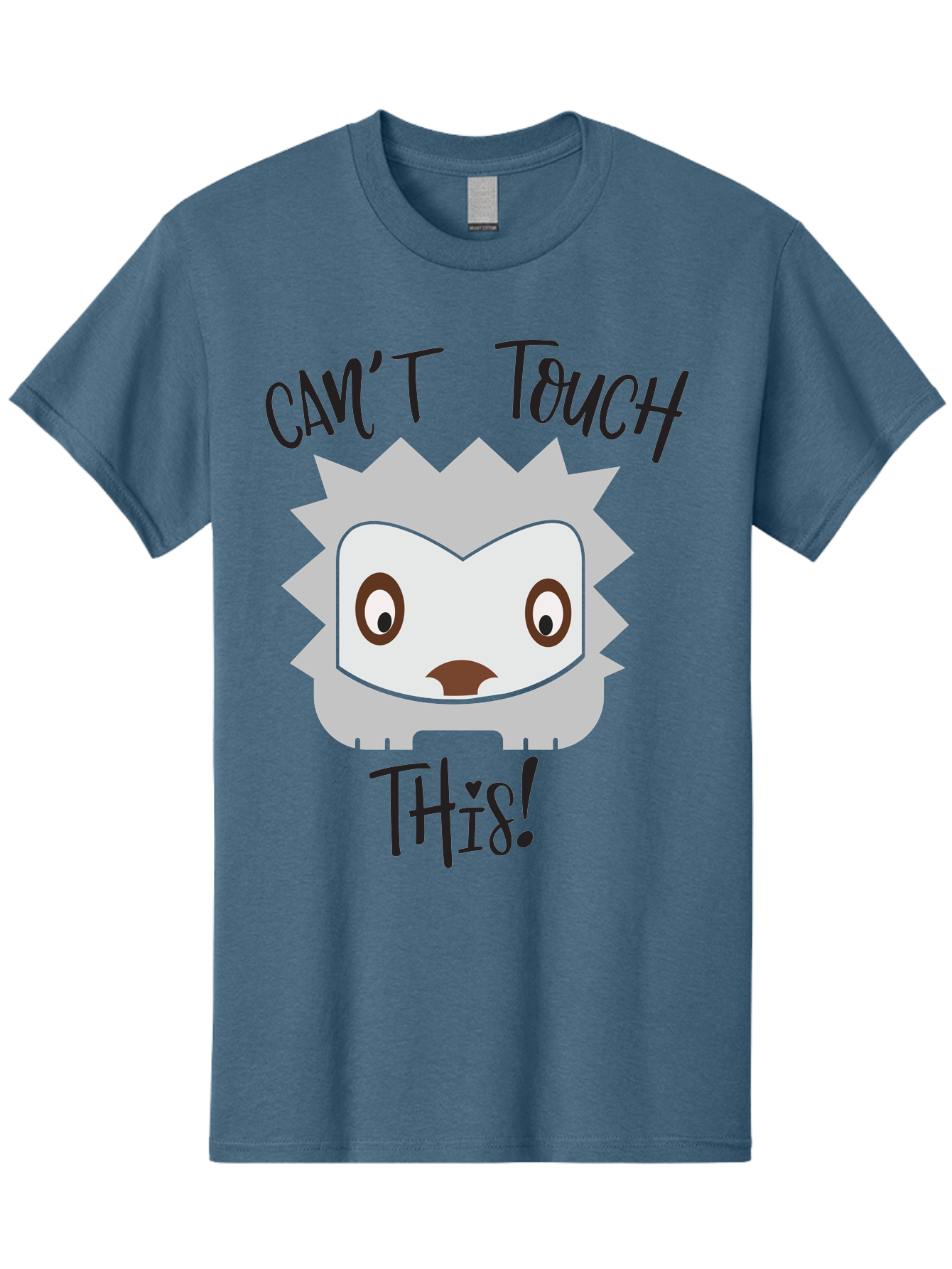 Can-T-Touch-This-Hedgehog Men'S Graphic Tee, 100% Cotton, Comfortable Casual Summer Wear, Machine Washable, Funny Hedgehog, Cartoon Character, Cute Animal, Humorous Illustration, Playful Design, Prickly Creature, Can'T Touch This Aac564