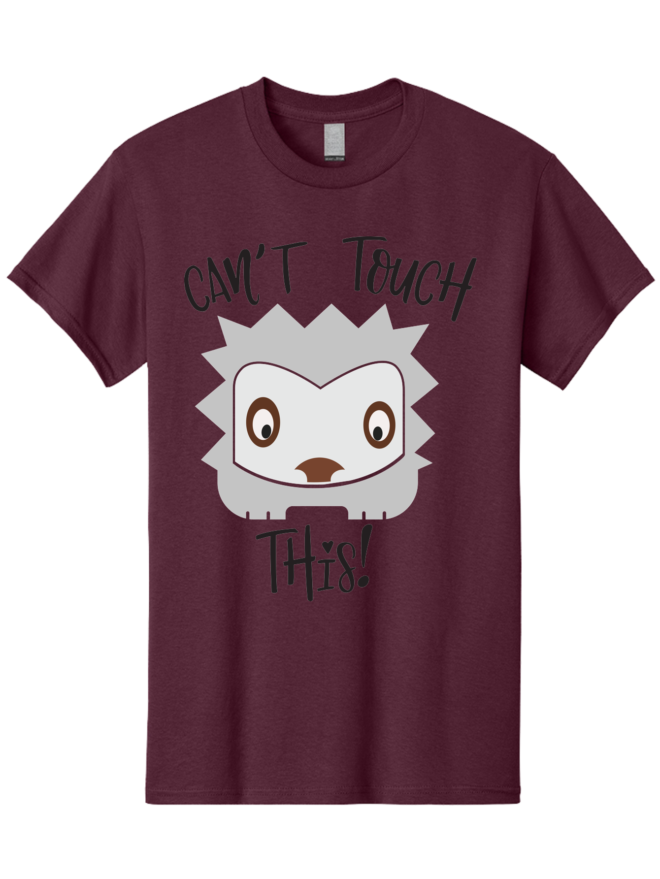 Can-T-Touch-This-Hedgehog Men'S Graphic Tee, 100% Cotton, Comfortable Casual Summer Wear, Machine Washable, Funny Hedgehog, Cartoon Character, Cute Animal, Humorous Illustration, Playful Design, Prickly Creature, Can'T Touch This Aac564