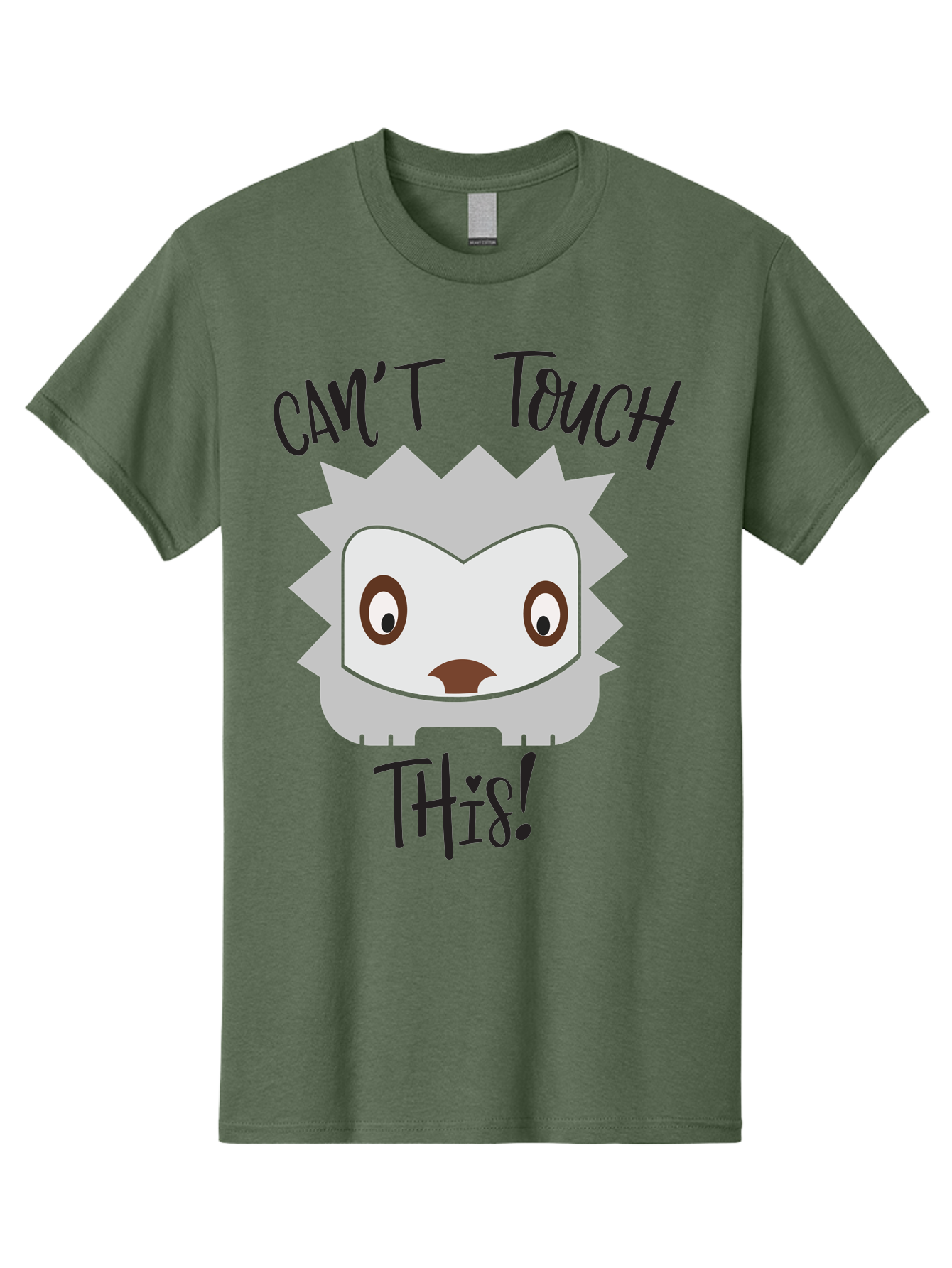 Can-T-Touch-This-Hedgehog Men'S Graphic Tee, 100% Cotton, Comfortable Casual Summer Wear, Machine Washable, Funny Hedgehog, Cartoon Character, Cute Animal, Humorous Illustration, Playful Design, Prickly Creature, Can'T Touch This Aac564