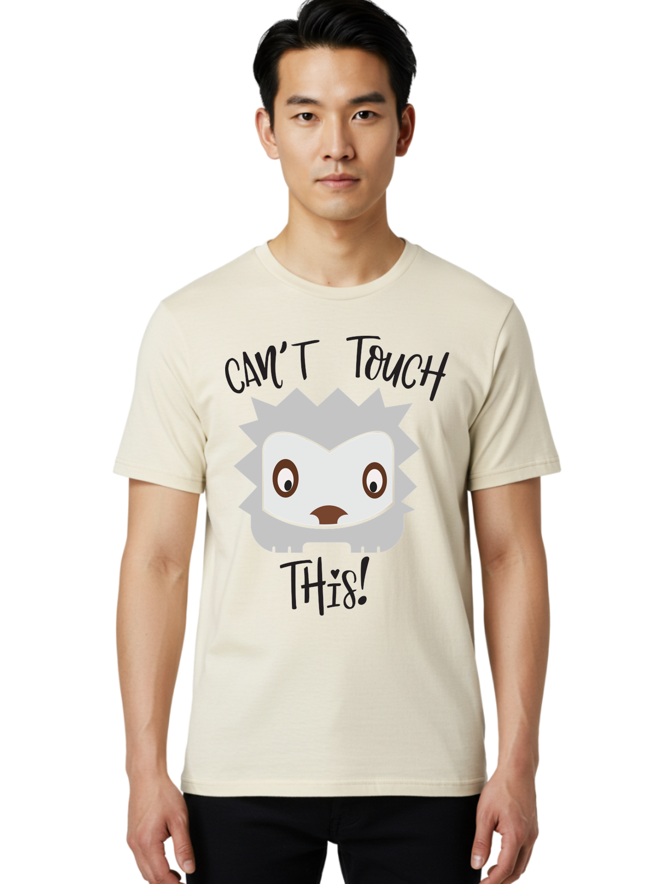 Can-T-Touch-This-Hedgehog Men'S Graphic Tee, 100% Cotton, Comfortable Casual Summer Wear, Machine Washable, Funny Hedgehog, Cartoon Character, Cute Animal, Humorous Illustration, Playful Design, Prickly Creature, Can'T Touch This Aac564