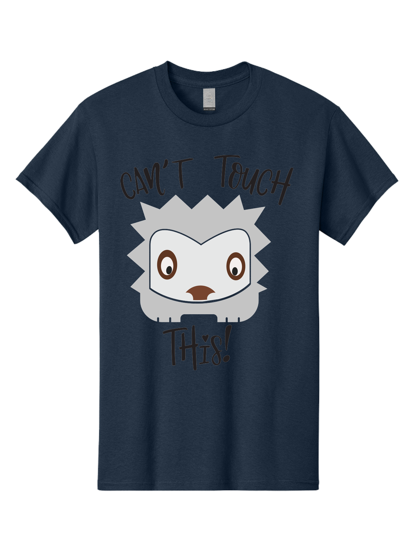 Can-T-Touch-This-Hedgehog Men'S Graphic Tee, 100% Cotton, Comfortable Casual Summer Wear, Machine Washable, Funny Hedgehog, Cartoon Character, Cute Animal, Humorous Illustration, Playful Design, Prickly Creature, Can'T Touch This Aac564