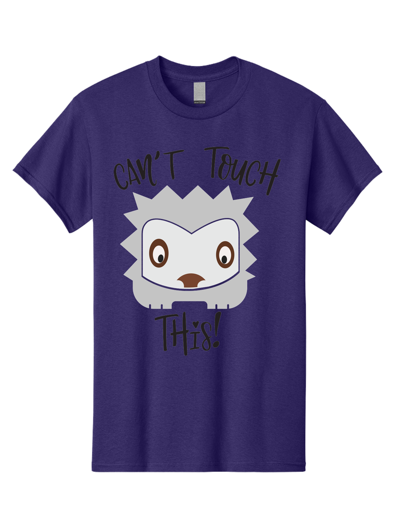 Can-T-Touch-This-Hedgehog Men'S Graphic Tee, 100% Cotton, Comfortable Casual Summer Wear, Machine Washable, Funny Hedgehog, Cartoon Character, Cute Animal, Humorous Illustration, Playful Design, Prickly Creature, Can'T Touch This Aac564