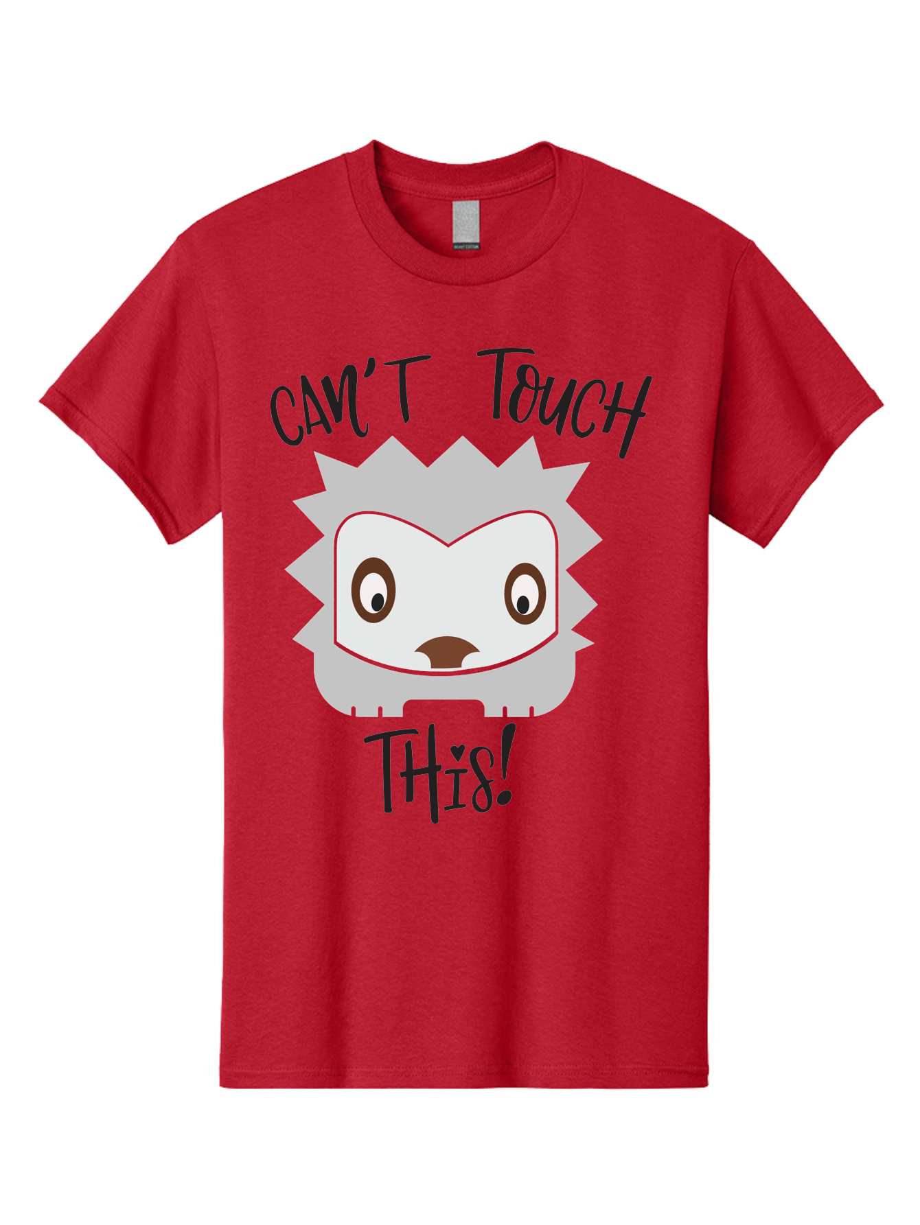 Can-T-Touch-This-Hedgehog Men'S Graphic Tee, 100% Cotton, Comfortable Casual Summer Wear, Machine Washable, Funny Hedgehog, Cartoon Character, Cute Animal, Humorous Illustration, Playful Design, Prickly Creature, Can'T Touch This Aac564