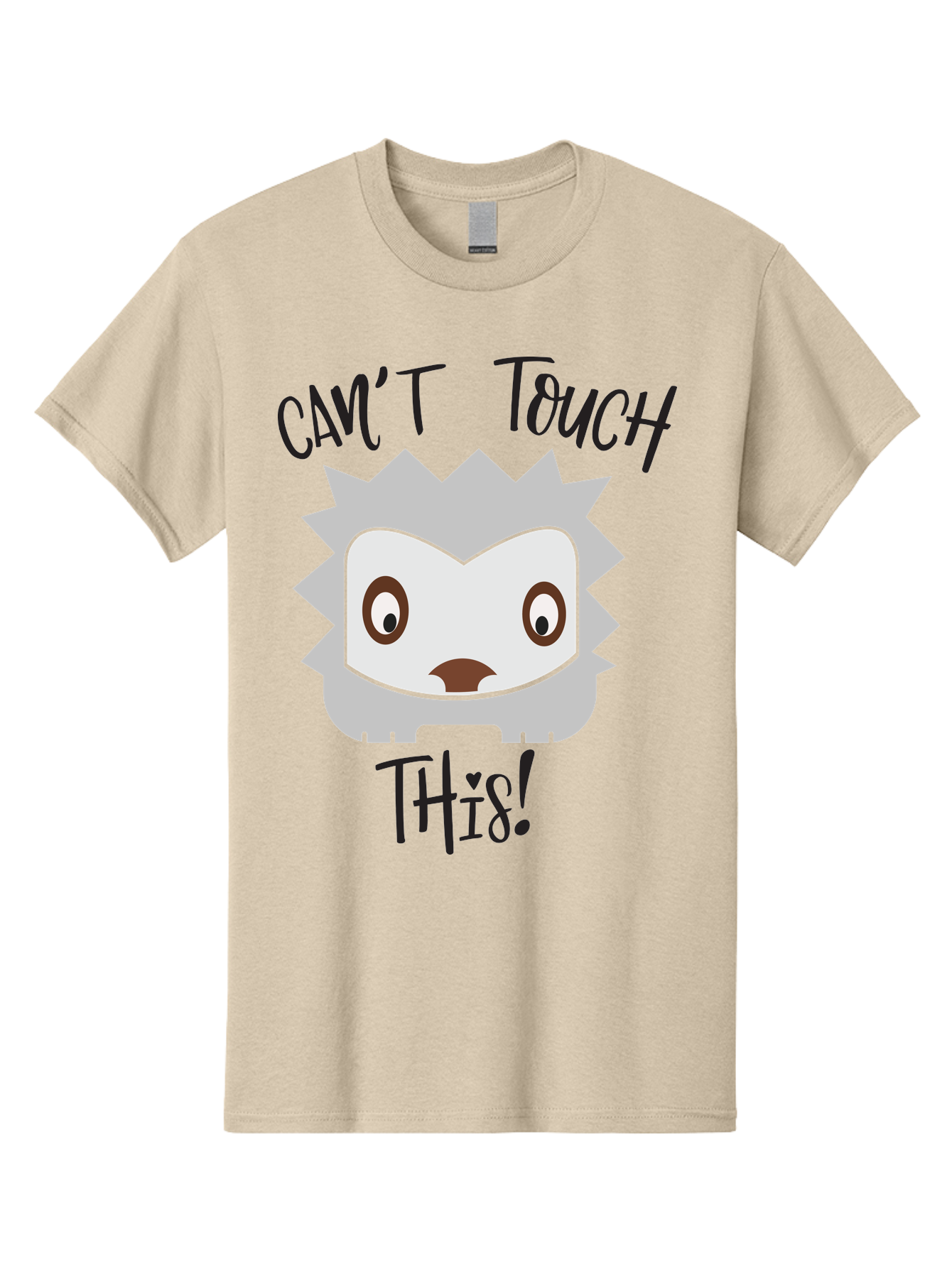 Can-T-Touch-This-Hedgehog Men'S Graphic Tee, 100% Cotton, Comfortable Casual Summer Wear, Machine Washable, Funny Hedgehog, Cartoon Character, Cute Animal, Humorous Illustration, Playful Design, Prickly Creature, Can'T Touch This Aac564