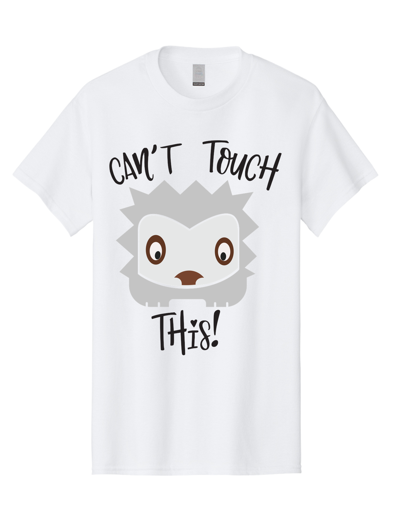 Can-T-Touch-This-Hedgehog Men'S Graphic Tee, 100% Cotton, Comfortable Casual Summer Wear, Machine Washable, Funny Hedgehog, Cartoon Character, Cute Animal, Humorous Illustration, Playful Design, Prickly Creature, Can'T Touch This Aac564